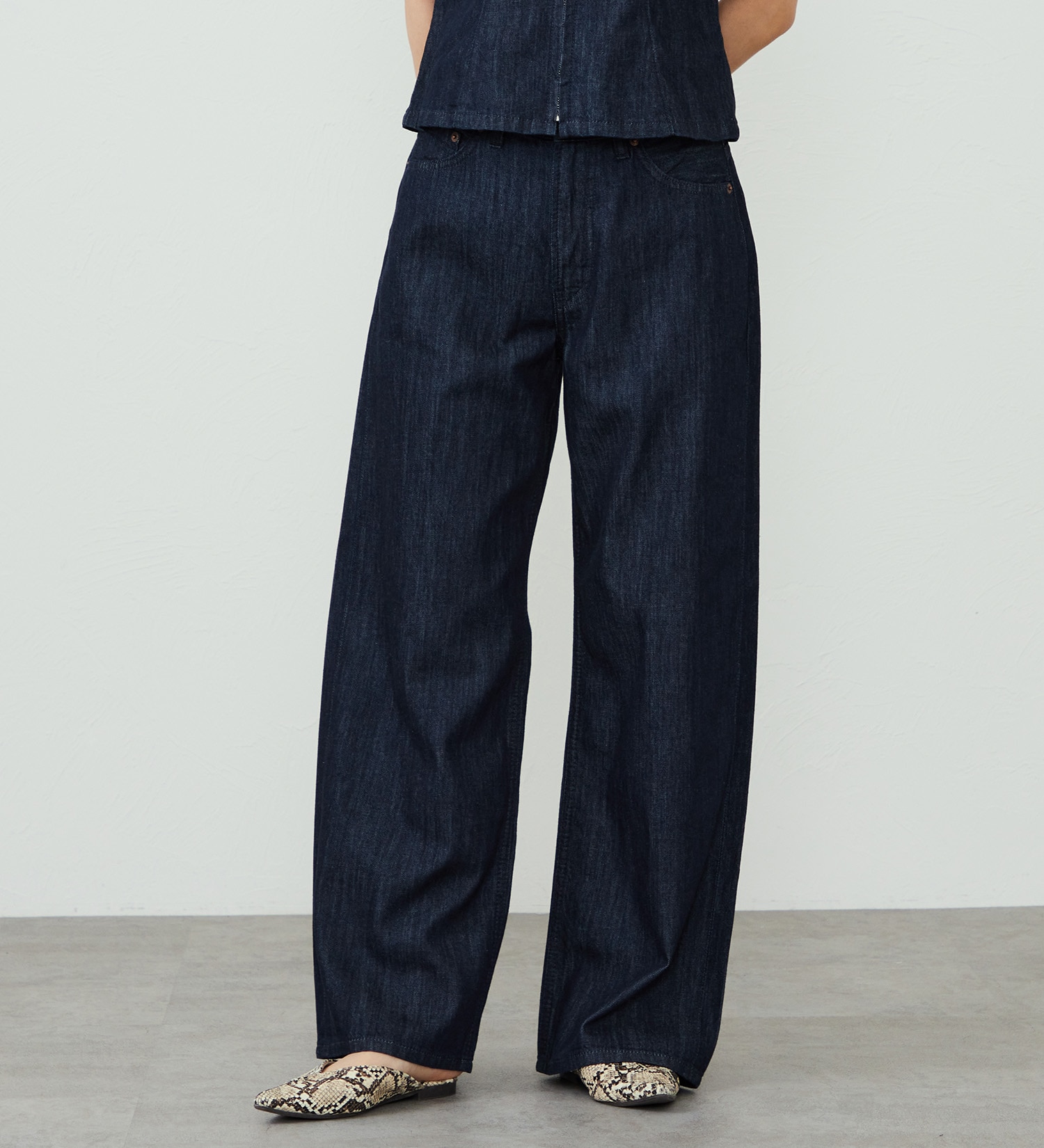 EDWIN(エドウイン)のEDWIN LADIES ライトオンス ワイドデニムパンツ セルビッジ セットアップ対応|パンツ/デニム / ジーンズパンツ/レディース|インディゴブルー