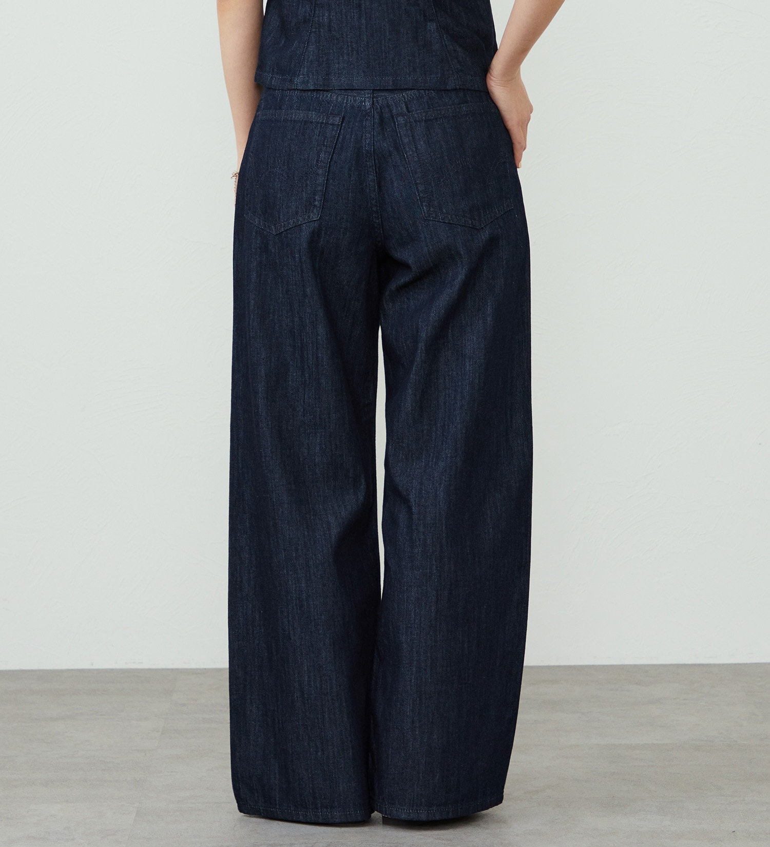 EDWIN(エドウイン)のEDWIN LADIES ライトオンス ワイドデニムパンツ セルビッジ セットアップ対応|パンツ/デニム / ジーンズパンツ/レディース|インディゴブルー