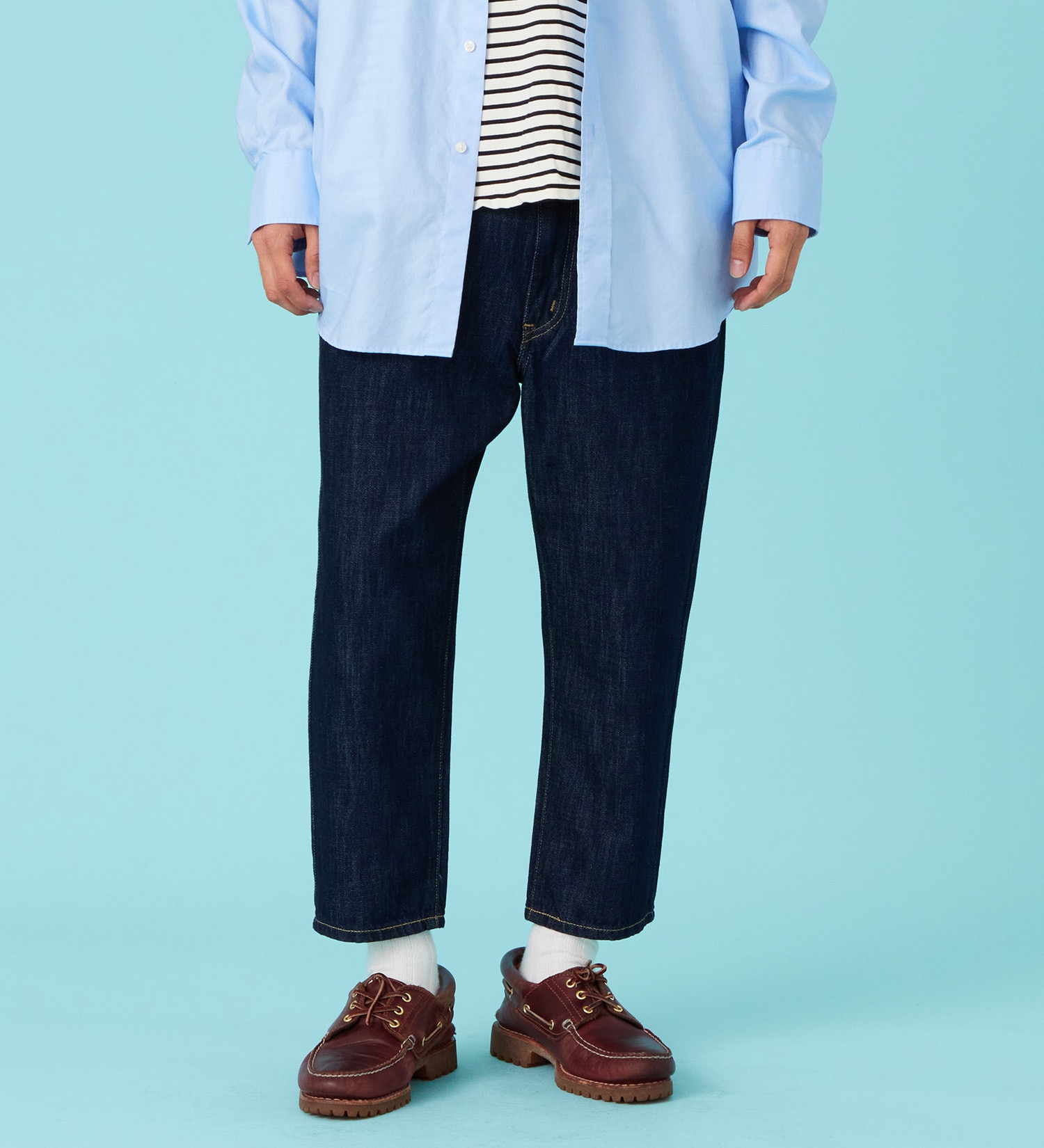 EDWIN(エドウイン)のベーシック デニムクロップドパンツ ジーンズ|パンツ/ショート丈/メンズ|インディゴブルー