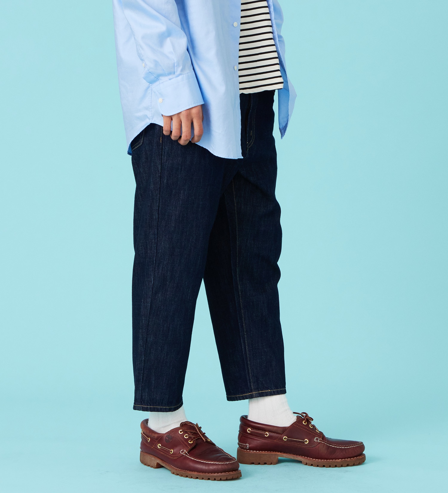 EDWIN(エドウイン)のベーシック デニムクロップドパンツ ジーンズ|パンツ/ショート丈/メンズ|インディゴブルー