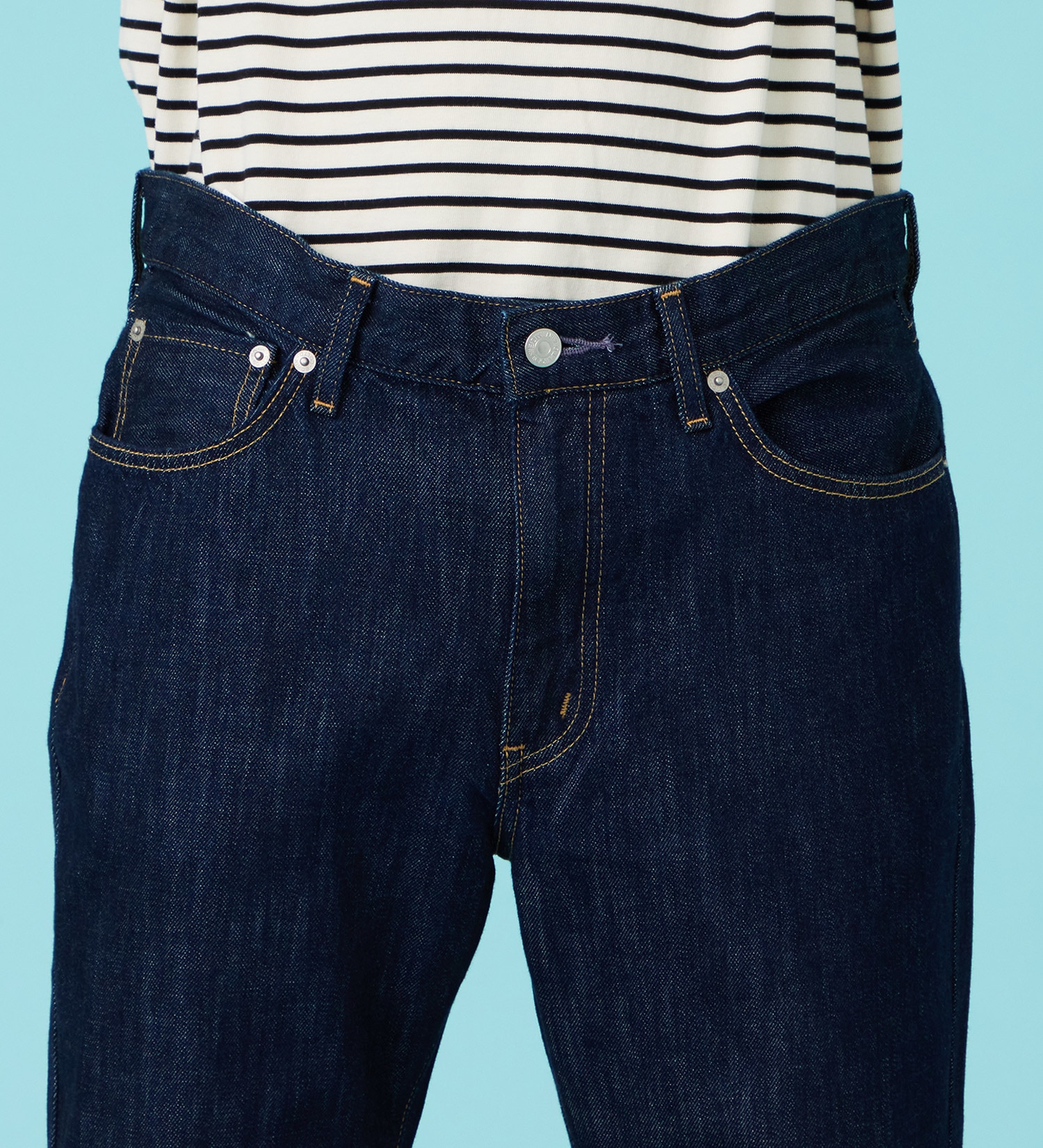 EDWIN(エドウイン)のベーシック デニムクロップドパンツ ジーンズ|パンツ/ショート丈/メンズ|インディゴブルー