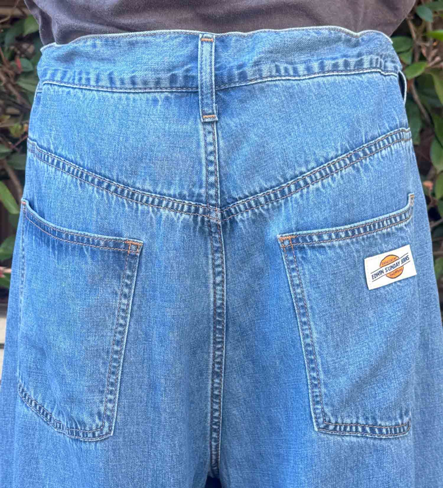 EDWIN(エドウイン)のEDWIN SUNDAY JEANS ワイドデニムパンツ【吸湿/速乾】|パンツ/デニム / ジーンズパンツ/メンズ|淡色ブルー