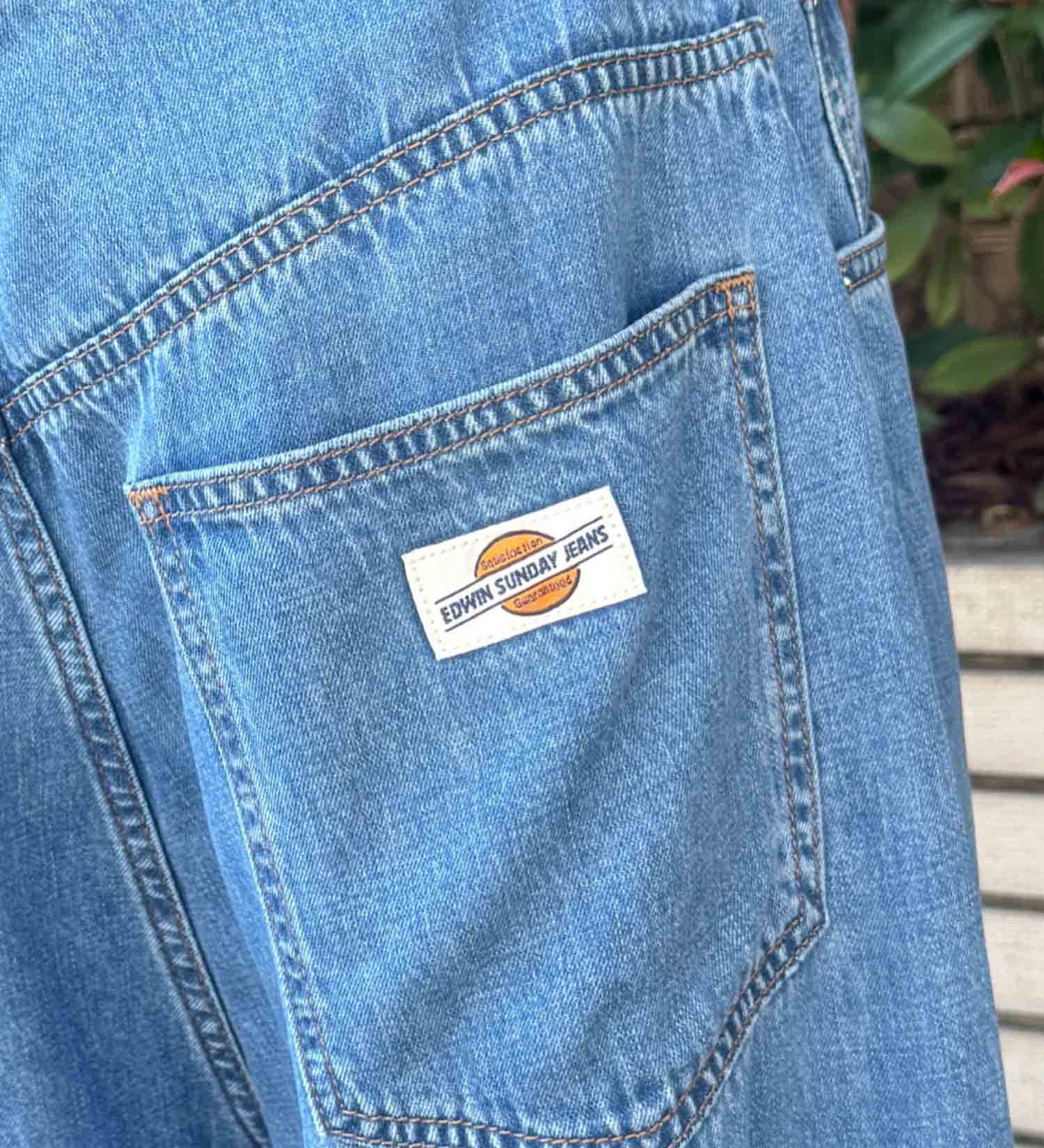 EDWIN(エドウイン)のEDWIN SUNDAY JEANS ワイドデニムパンツ【吸湿/速乾】|パンツ/デニム / ジーンズパンツ/メンズ|淡色ブルー