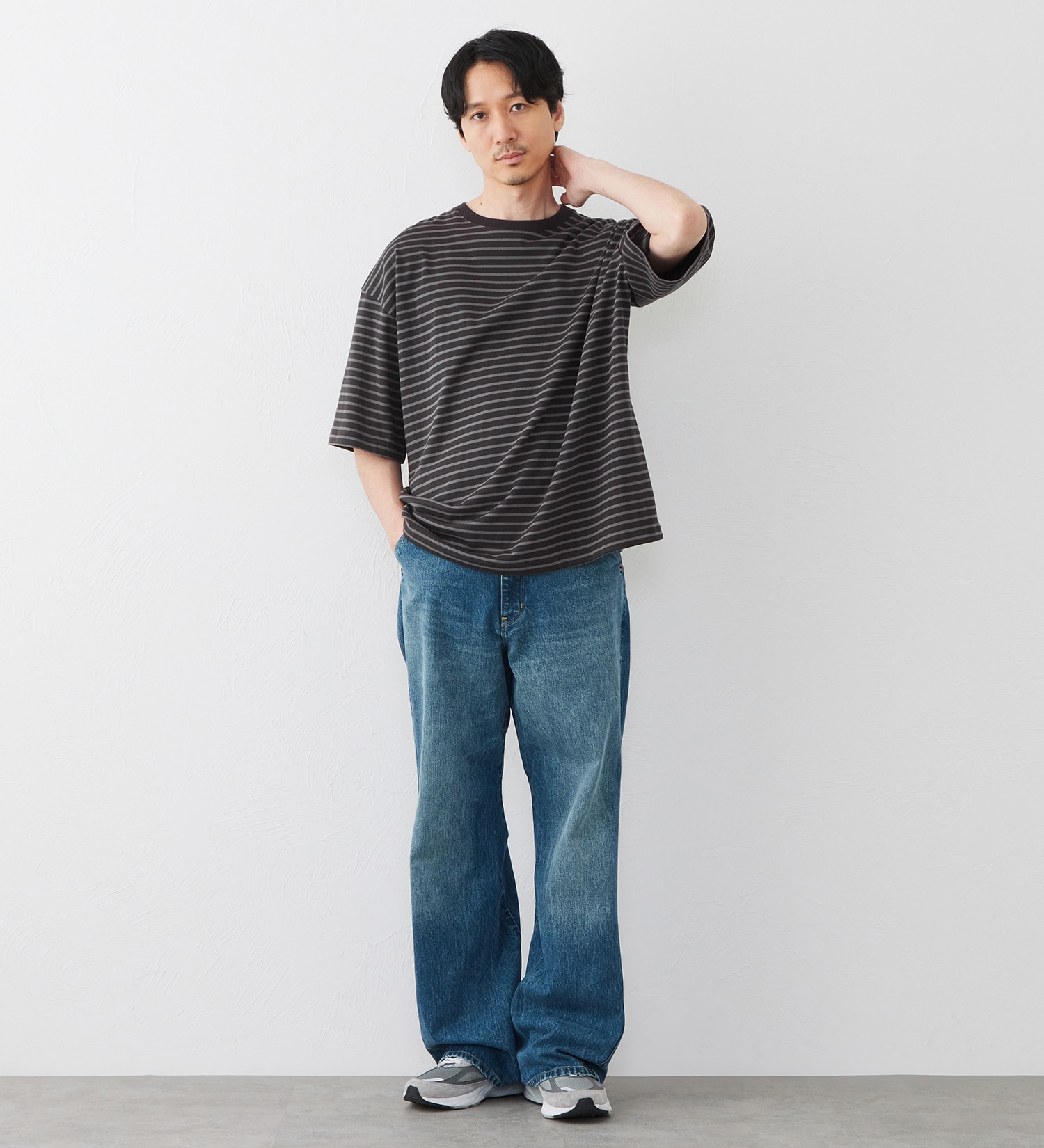 EDWIN(エドウイン)のTIME CODE 00S ルーズフレアデニムパンツ|パンツ/デニム / ジーンズパンツ/メンズ|中色ブルー