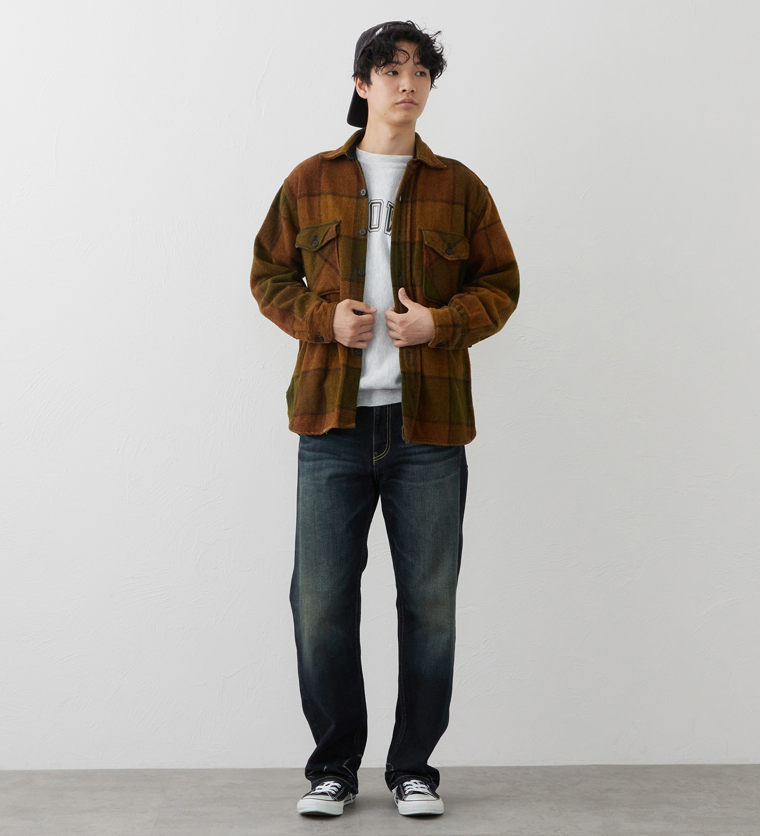 EDWIN(エドウイン)の【試着対象】TIME CODE 00S ルーズストレートデニムパンツ|パンツ/デニム / ジーンズパンツ/メンズ|濃色ブルー