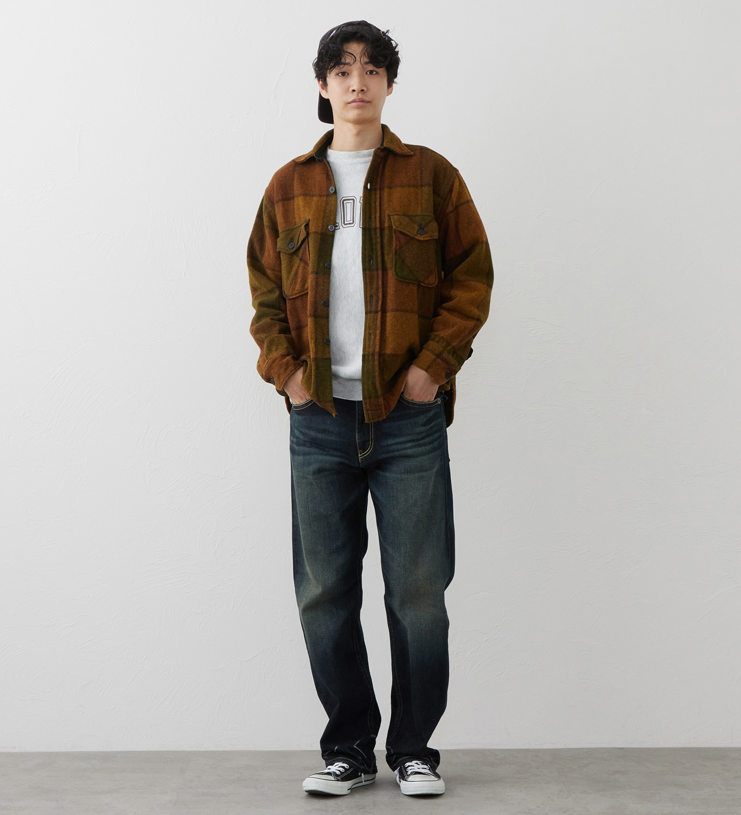EDWIN(エドウイン)の【試着対象】TIME CODE 00S ルーズストレートデニムパンツ|パンツ/デニム / ジーンズパンツ/メンズ|濃色ブルー