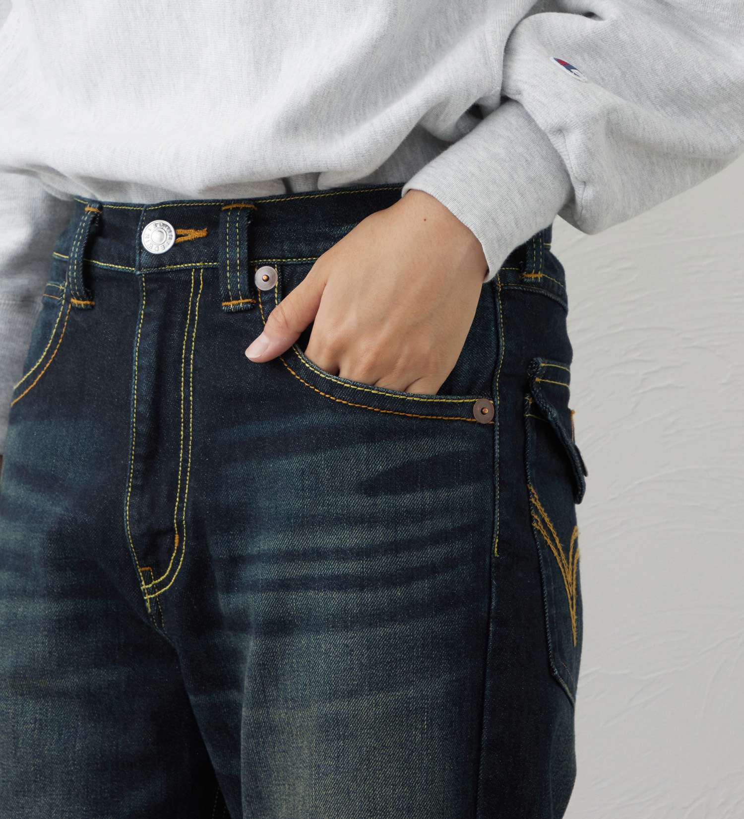 EDWIN(エドウイン)の【試着対象】TIME CODE 00S ルーズストレートデニムパンツ|パンツ/デニム / ジーンズパンツ/メンズ|濃色ブルー