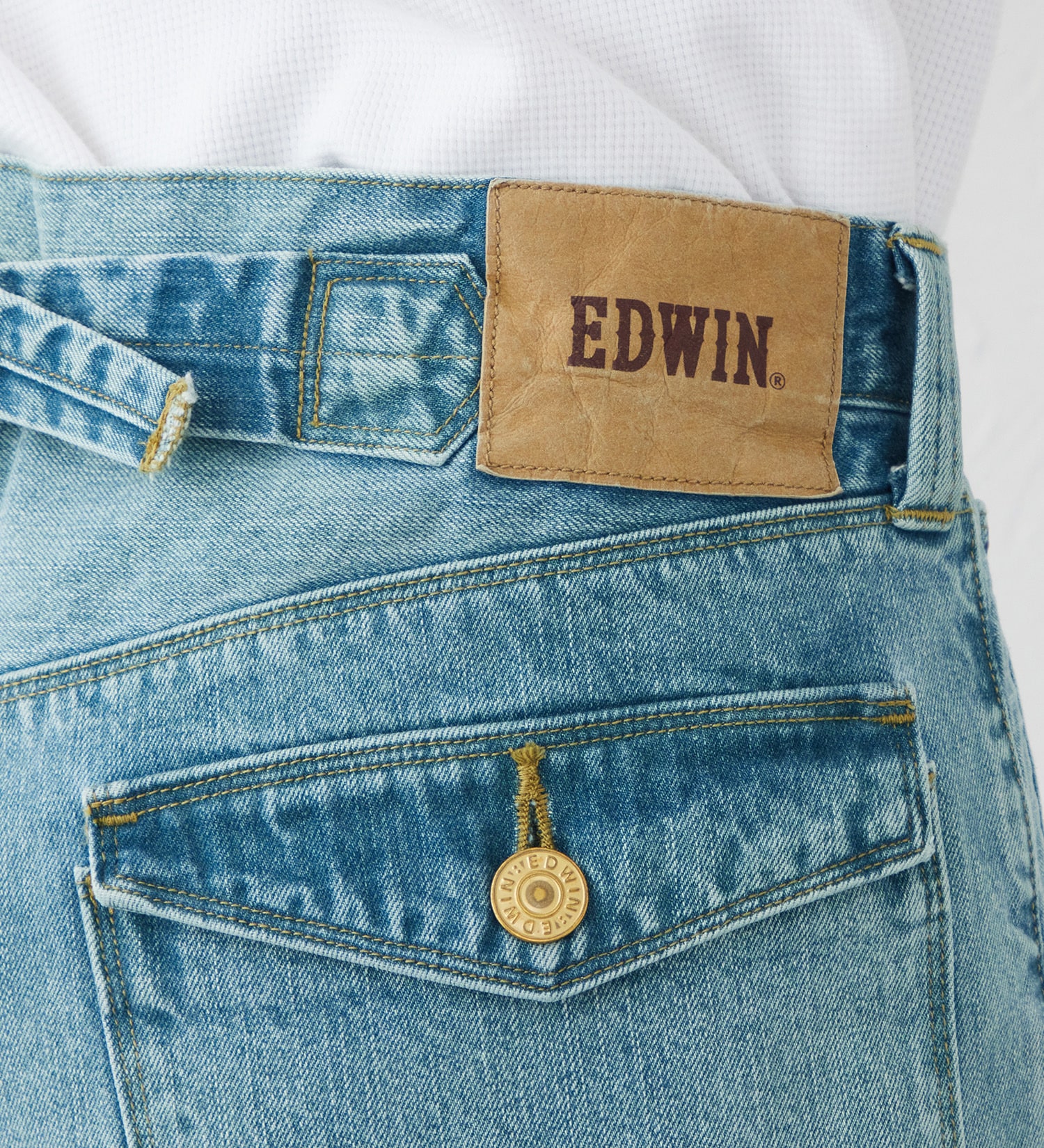EDWIN(エドウイン)のTIME CODE 00S シンチバック ルーズハーフパンツ|パンツ/ショート丈/メンズ|淡色ブルー