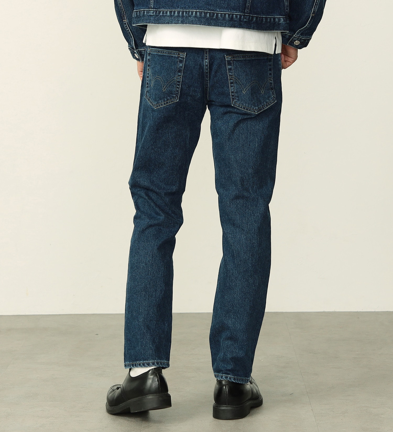 EDWIN(エドウイン)の【WEB限定】五・八デニム レギュラーストレートデニムパンツ ふつうのジーンズ 日本製 MADE IN JAPAN|パンツ/デニムパンツ/メンズ|中色ブルー
