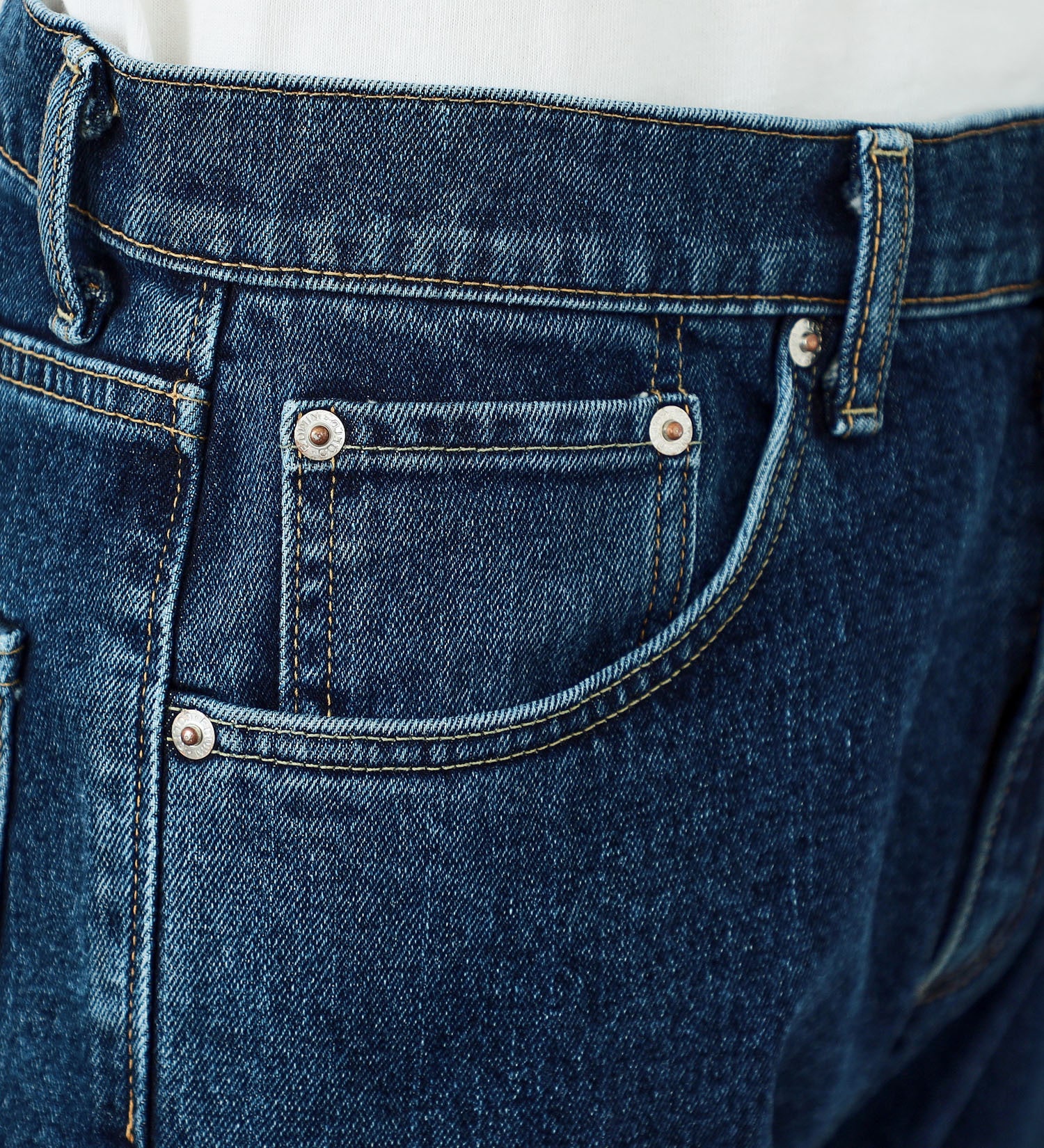 EDWIN(エドウイン)の【試着対象】【WEB限定】五・八デニム レギュラーストレートデニムパンツ ふつうのジーンズ 日本製 MADE IN JAPAN|パンツ/デニムパンツ/メンズ|中色ブルー