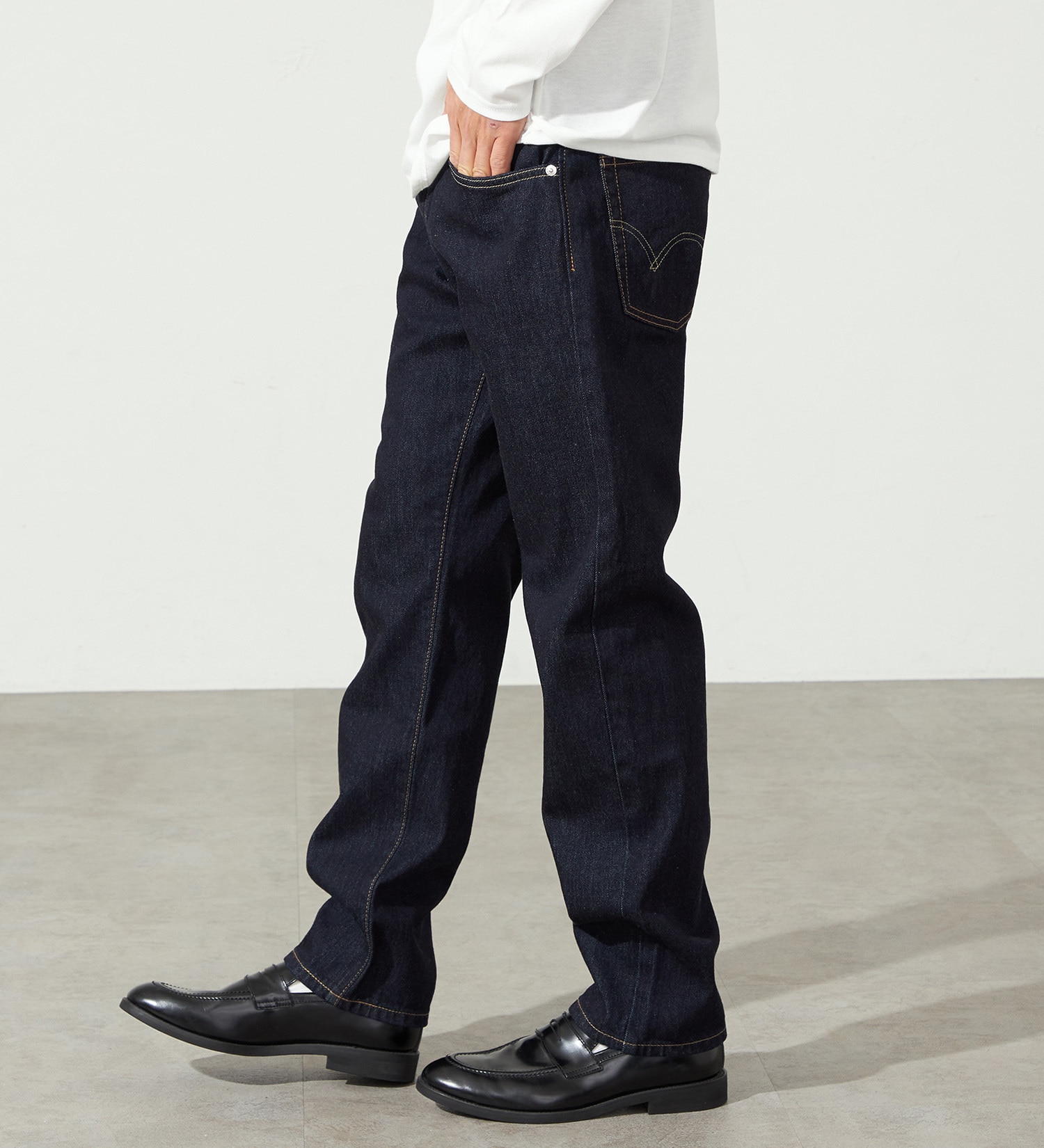 EDWIN(エドウイン)の【WEB限定】ふつうのジーンズ レギュラーストレート デニムパンツ|パンツ/デニム / ジーンズパンツ/メンズ|インディゴブルー