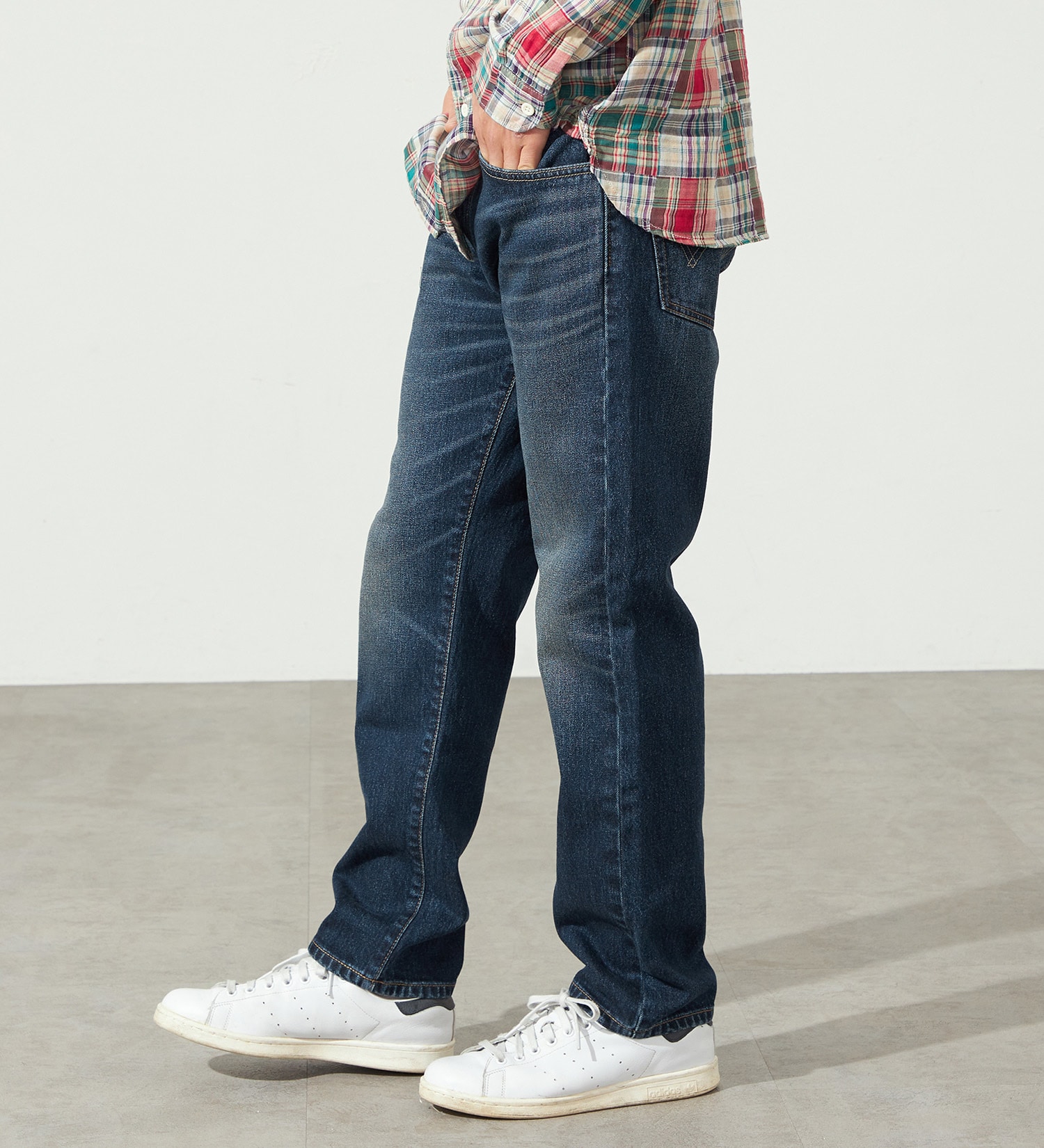 EDWIN(エドウイン)の【WEB限定】ふつうのジーンズ レギュラーストレート デニムパンツ|パンツ/デニム / ジーンズパンツ/メンズ|濃色ブルー