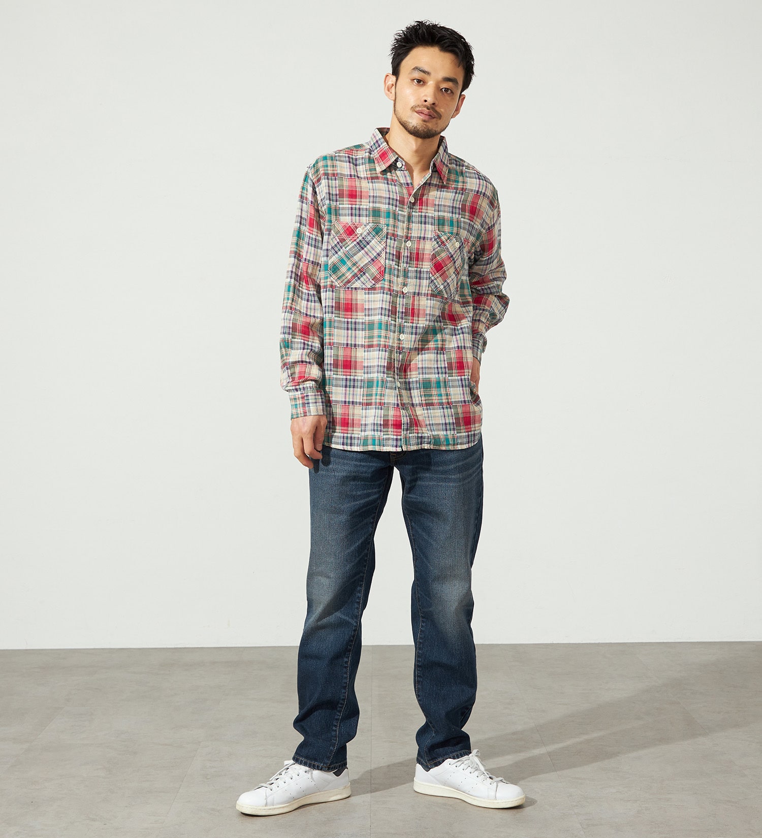 EDWIN(エドウイン)の【WEB限定】ふつうのジーンズ レギュラーストレート デニムパンツ|パンツ/デニム / ジーンズパンツ/メンズ|濃色ブルー