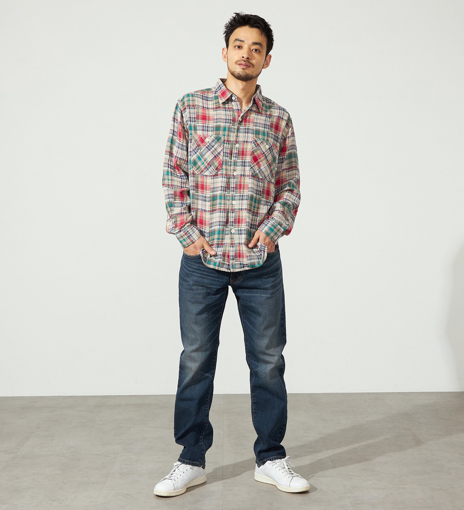 EDWIN(エドウイン)の【WEB限定】ふつうのジーンズ レギュラーストレート デニムパンツ|パンツ/デニム / ジーンズパンツ/メンズ|濃色ブルー