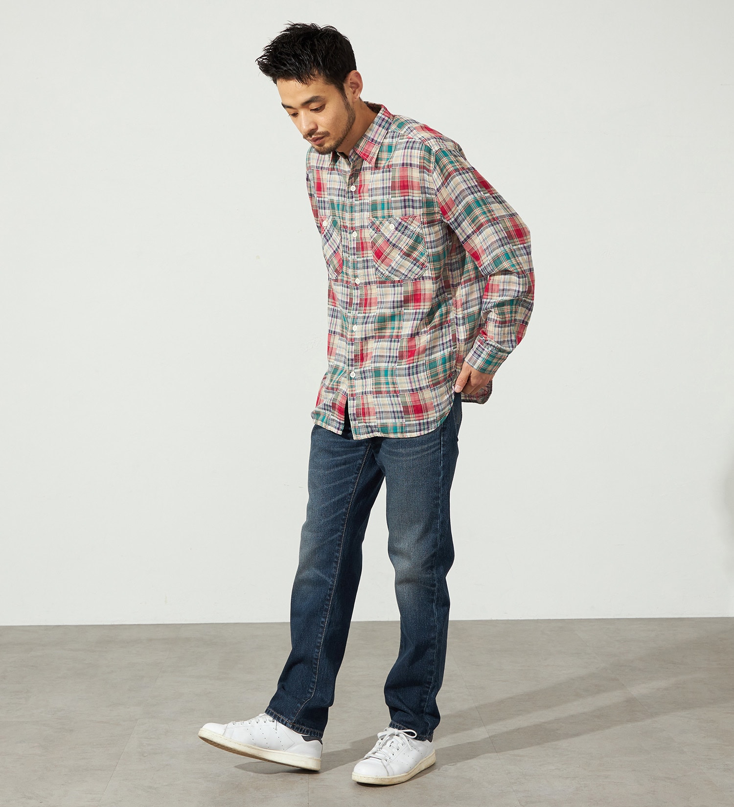 EDWIN(エドウイン)の【WEB限定】ふつうのジーンズ レギュラーストレート デニムパンツ|パンツ/デニム / ジーンズパンツ/メンズ|濃色ブルー
