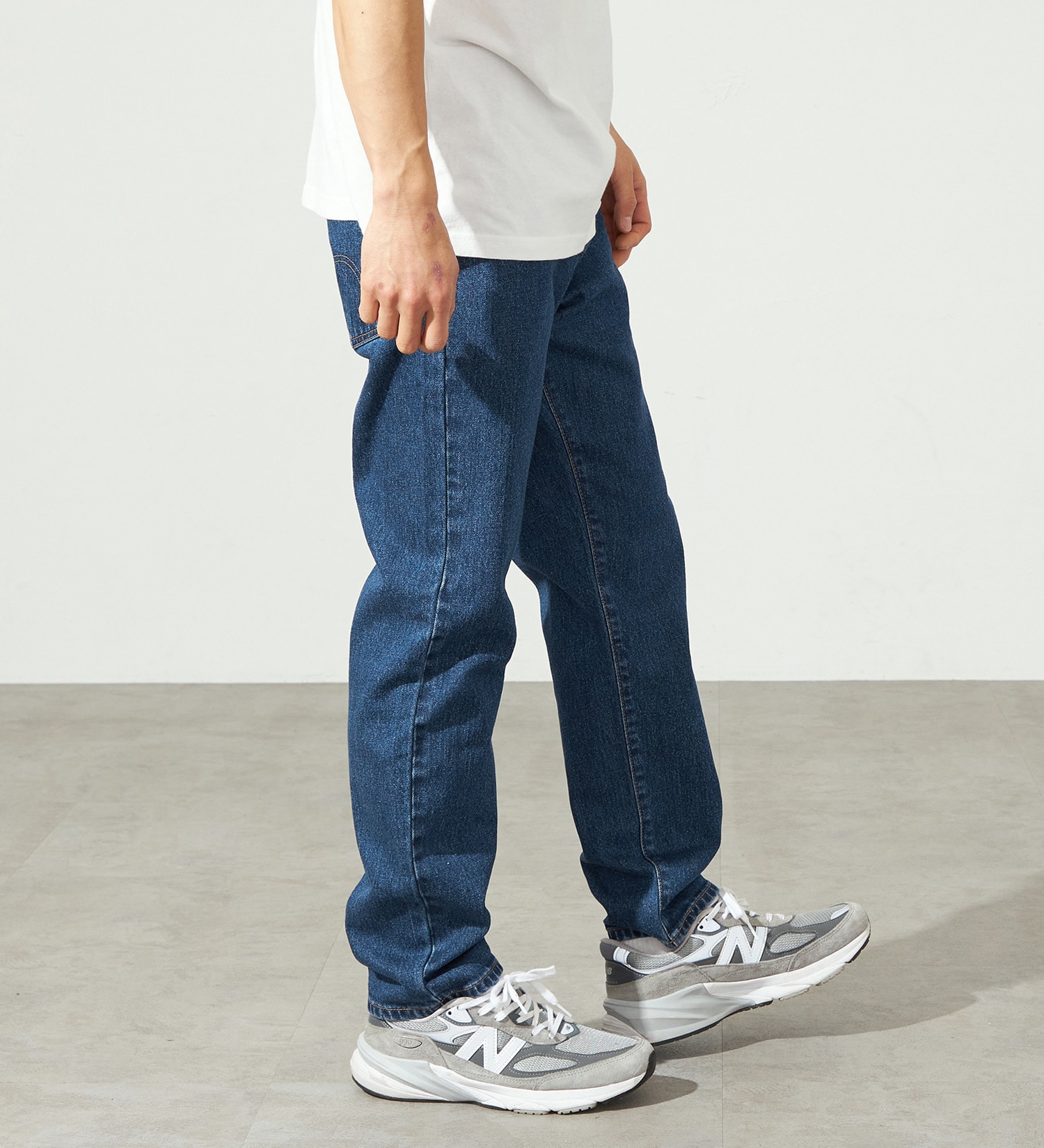 EDWIN(エドウイン)の【WEB限定】ふつうのジーンズ レギュラーストレート デニムパンツ|パンツ/デニム / ジーンズパンツ/メンズ|中色ブルー2