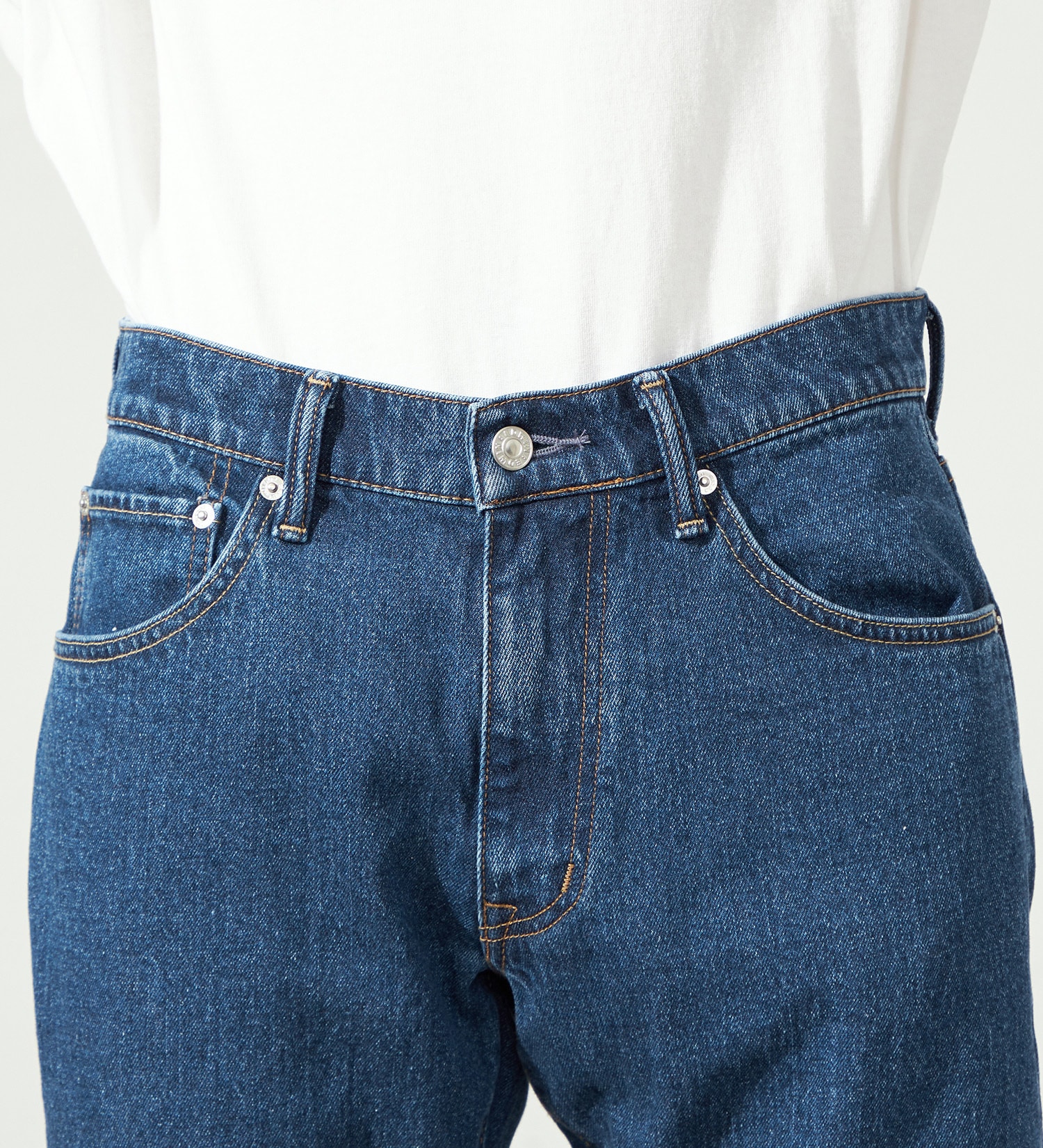 EDWIN(エドウイン)の【WEB限定】ふつうのジーンズ レギュラーストレート デニムパンツ|パンツ/デニム / ジーンズパンツ/メンズ|中色ブルー2