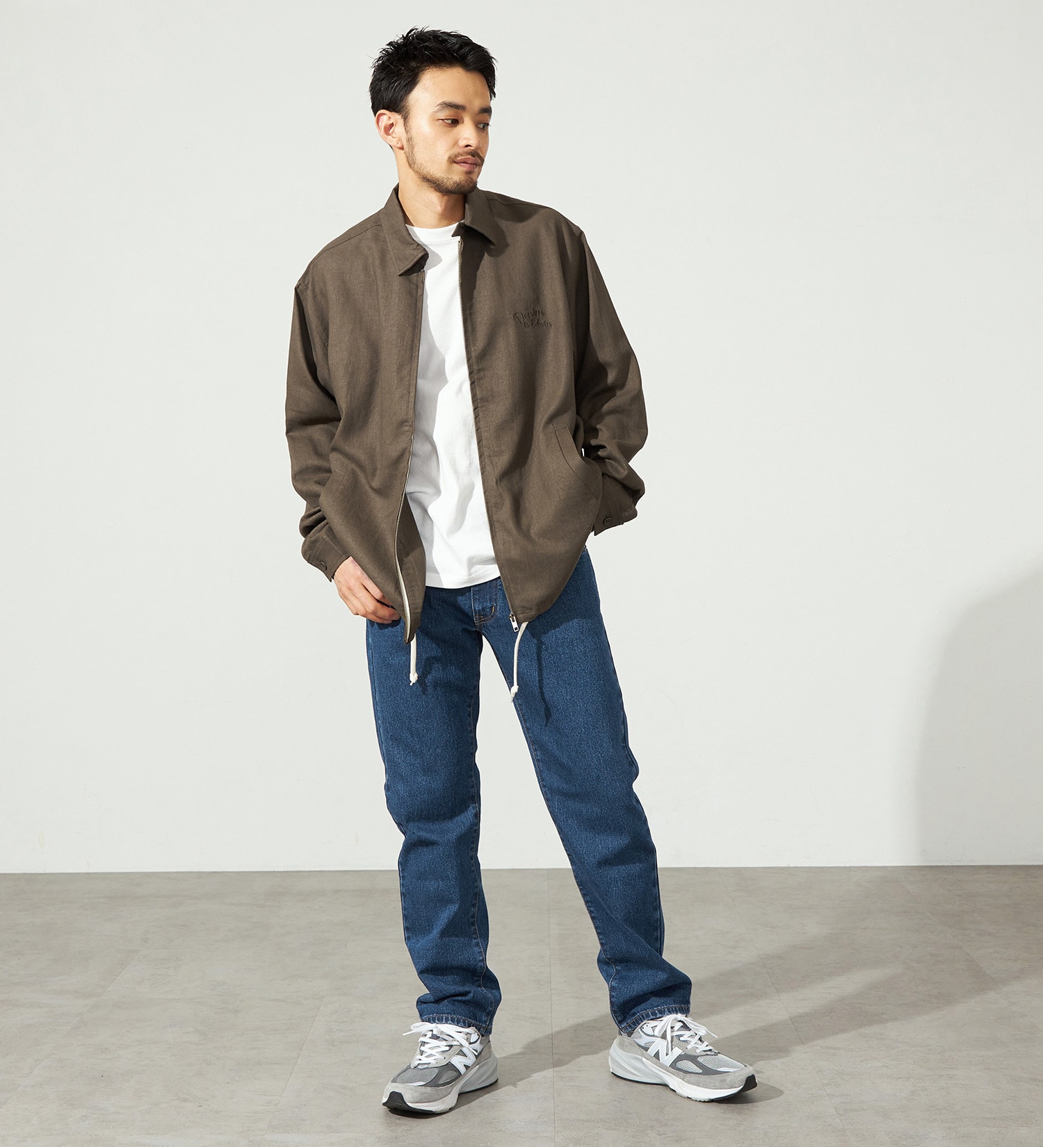 EDWIN(エドウイン)の【WEB限定】ふつうのジーンズ レギュラーストレート デニムパンツ|パンツ/デニム / ジーンズパンツ/メンズ|中色ブルー2
