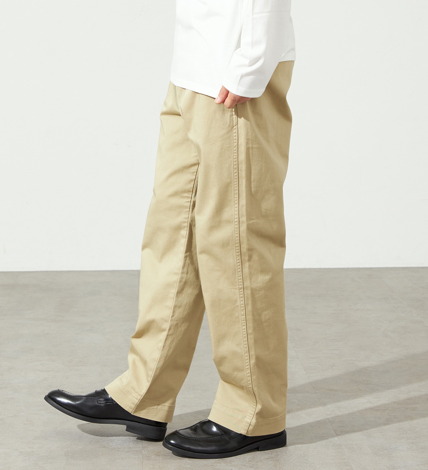 EDWIN(エドウイン)の【WEB限定】ふつうのチノパンツ トラウザー|パンツ/チノパンツ/メンズ|ベージュ