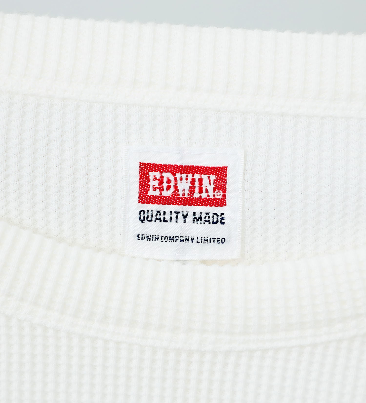 EDWIN(エドウイン)の【GW SALE】【直営店舗・WEB限定】豊富なサイズ展開！(S～５L)ワッフルロングスリーブTシャツ 長袖 ビッグサイズ対応|トップス/Tシャツ/カットソー/メンズ|ホワイト