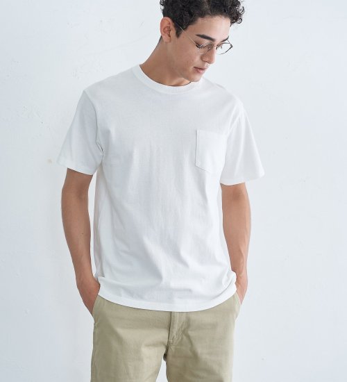 EDWIN(エドウイン)の【WEB限定】ふつうのTシャツ ポケット無地Tシャツ 半袖|トップス/Tシャツ/カットソー/メンズ|ホワイト