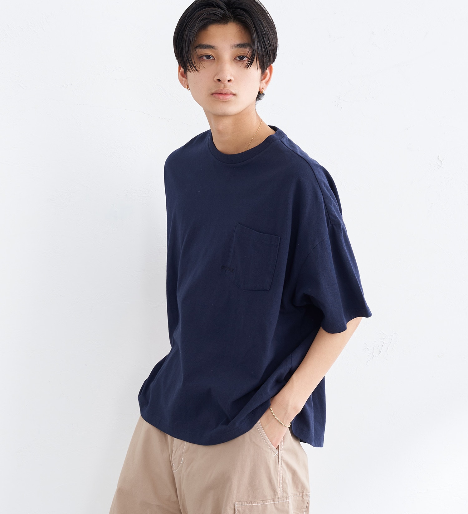 EDWIN(エドウイン)の【BLACKFRIDAY】【WEB限定】EDWIN STEPMARK ワイドボディポケット半袖Tシャツ|トップス/Tシャツ/カットソー/メンズ|ネイビー3