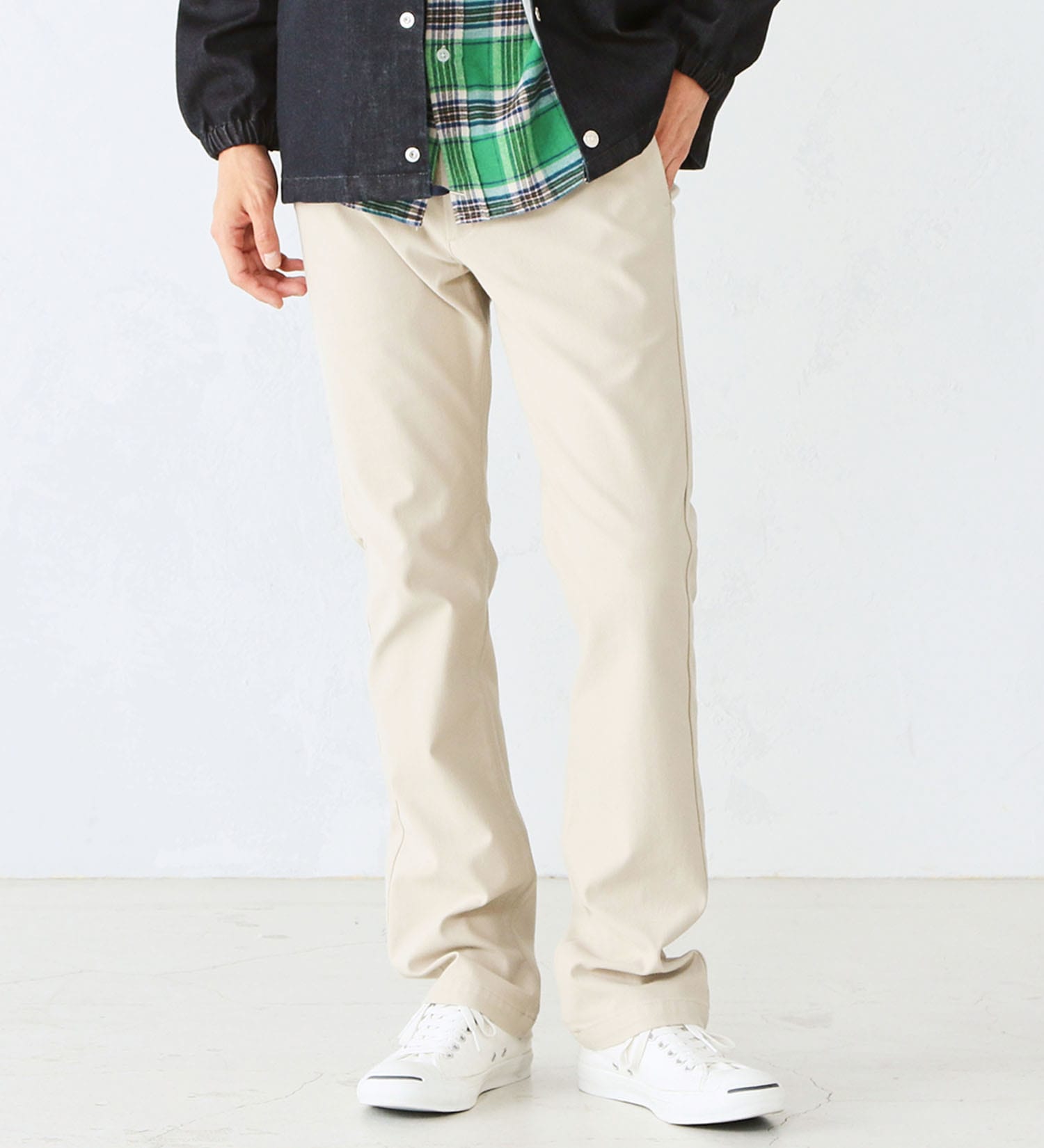 EDWIN(エドウイン)の【SALE】ジャージーズ チノ レギュラーストレート|パンツ/チノパンツ/メンズ|ライトベージュ