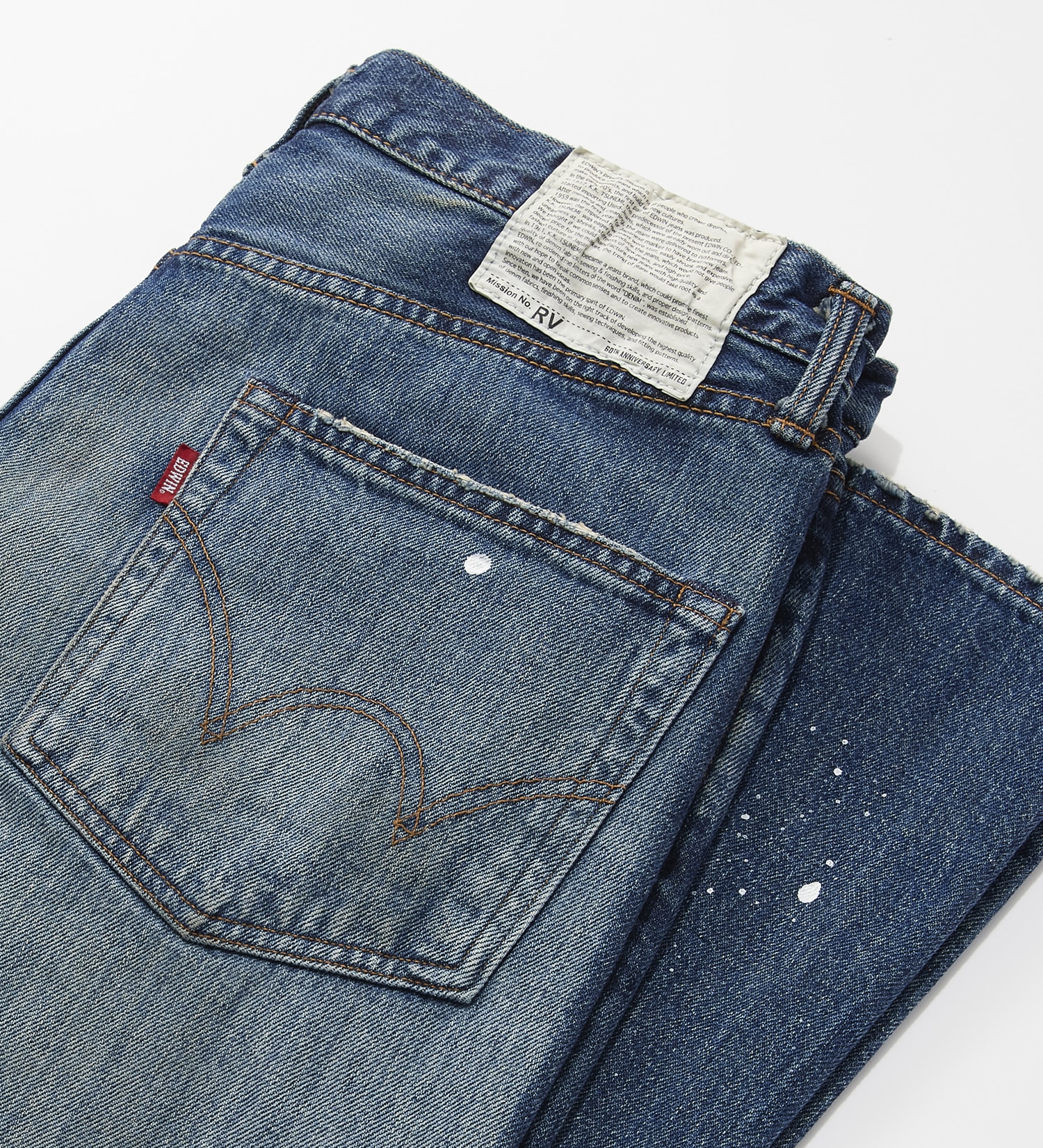 EDWIN(エドウイン)の【EDWIN 60周年記念 限定復刻】RV REBEL VINTAGE STRAIGHT PANTS MADE IN JAPAN 日本製|パンツ/デニムパンツ/メンズ|濃色ブルー