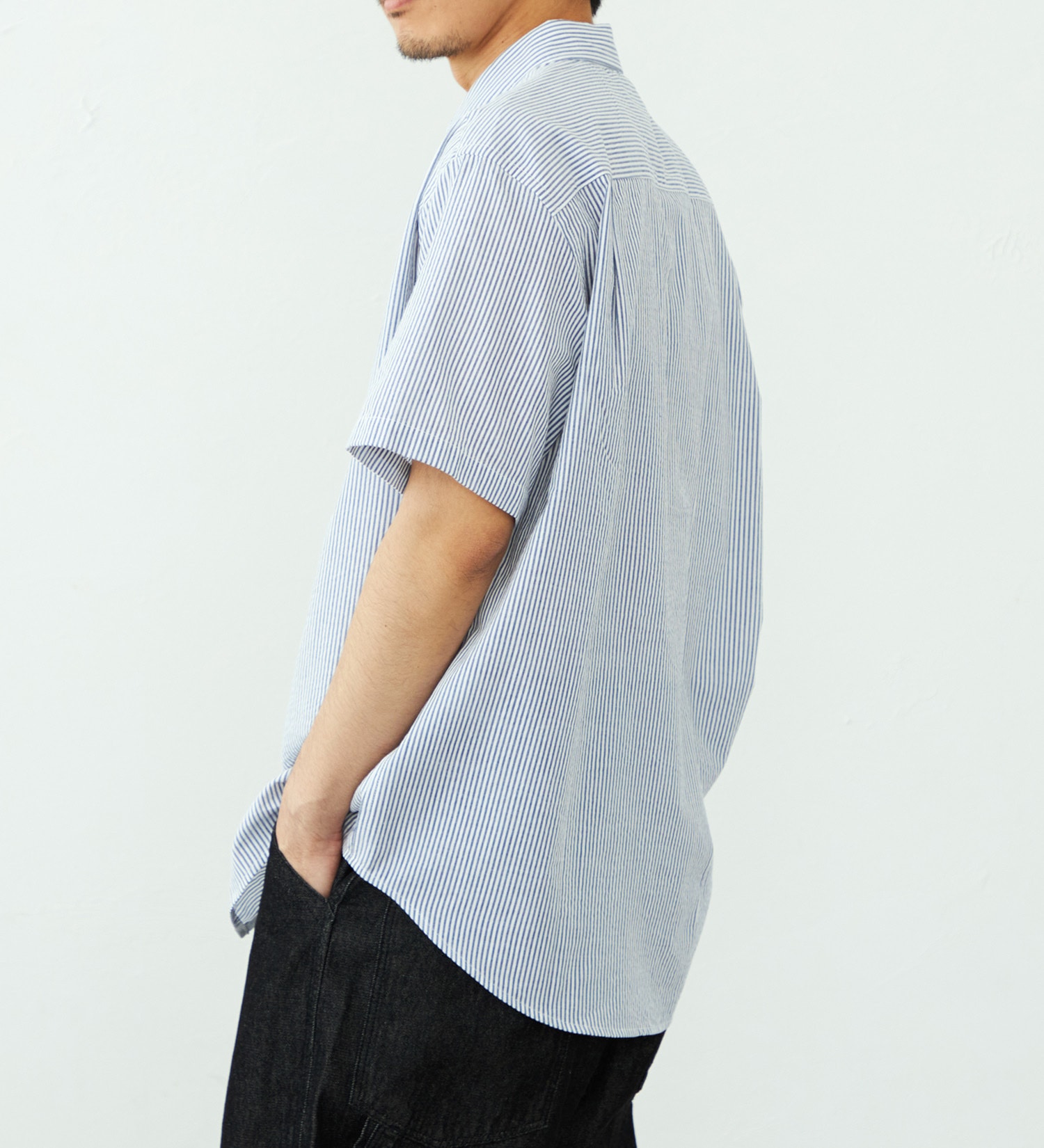 EDWIN(エドウイン)のコットン ボタンダウンシャツ 半袖|トップス/シャツ/ブラウス/メンズ|ネイビー
