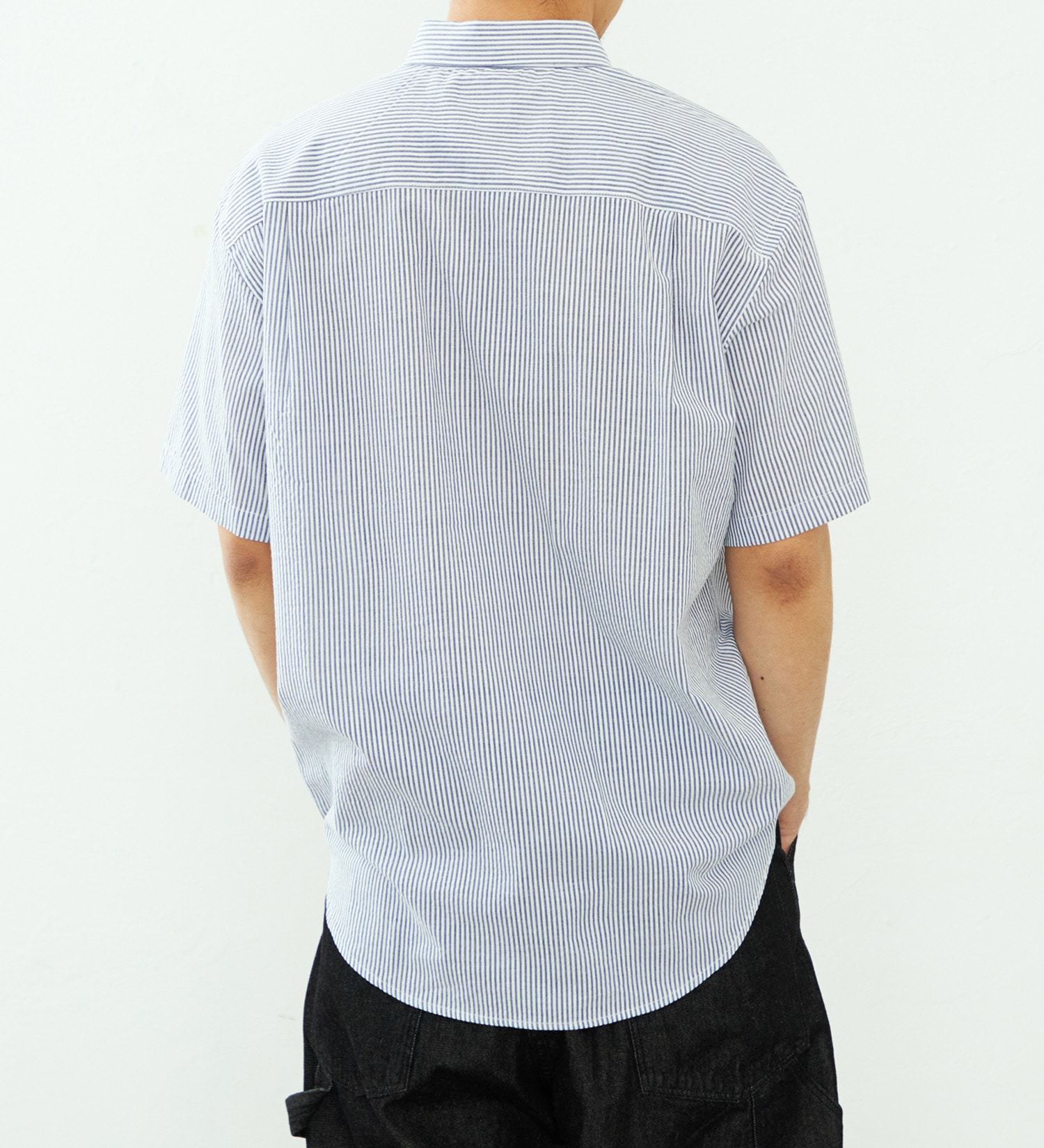 EDWIN(エドウイン)のコットン ボタンダウンシャツ 半袖|トップス/シャツ/ブラウス/メンズ|ネイビー