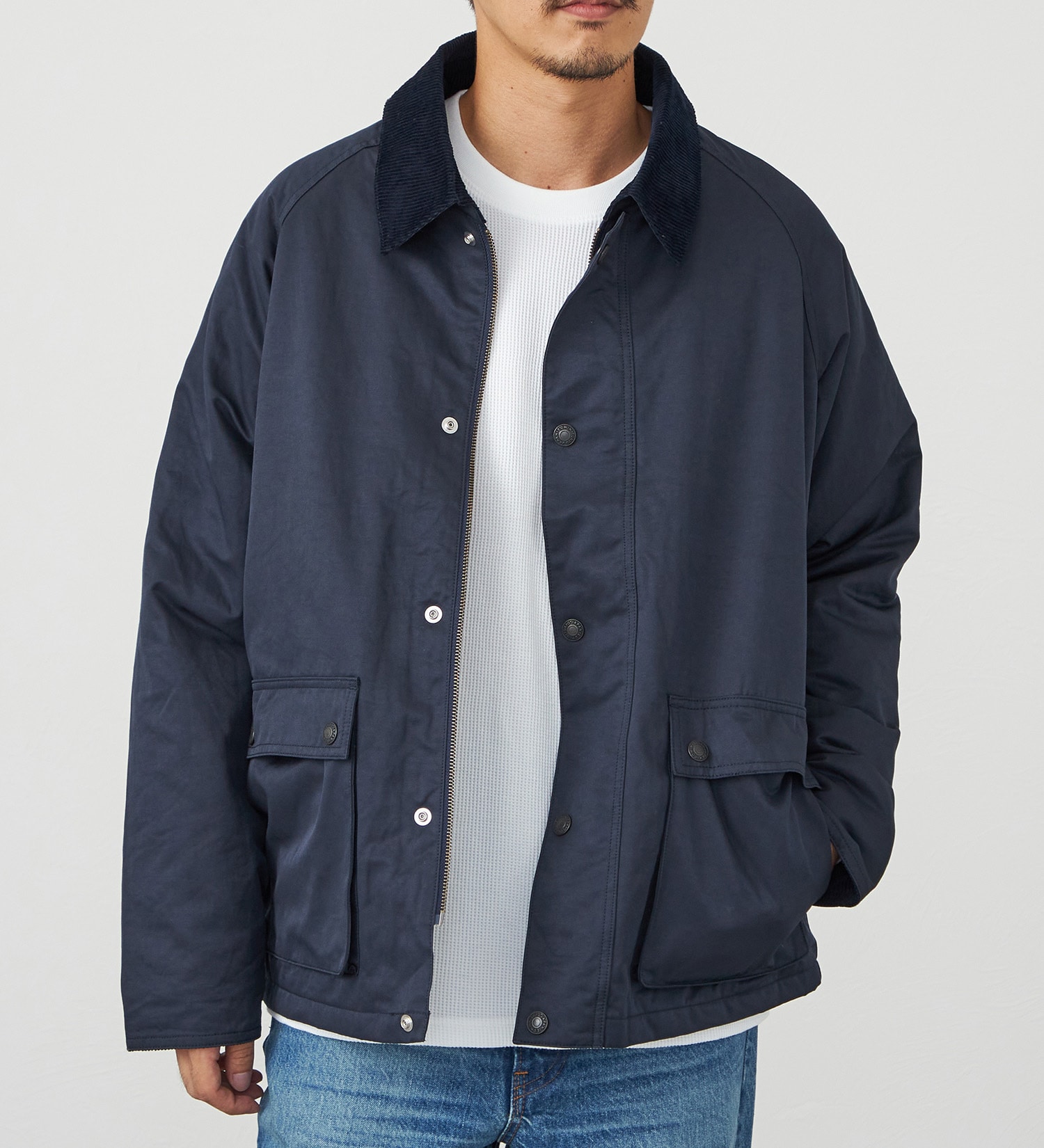 EDWIN(エドウイン)の【試着対象】ワークジャケット 中綿入り|ジャケット/アウター/カバーオール/メンズ|ネイビー