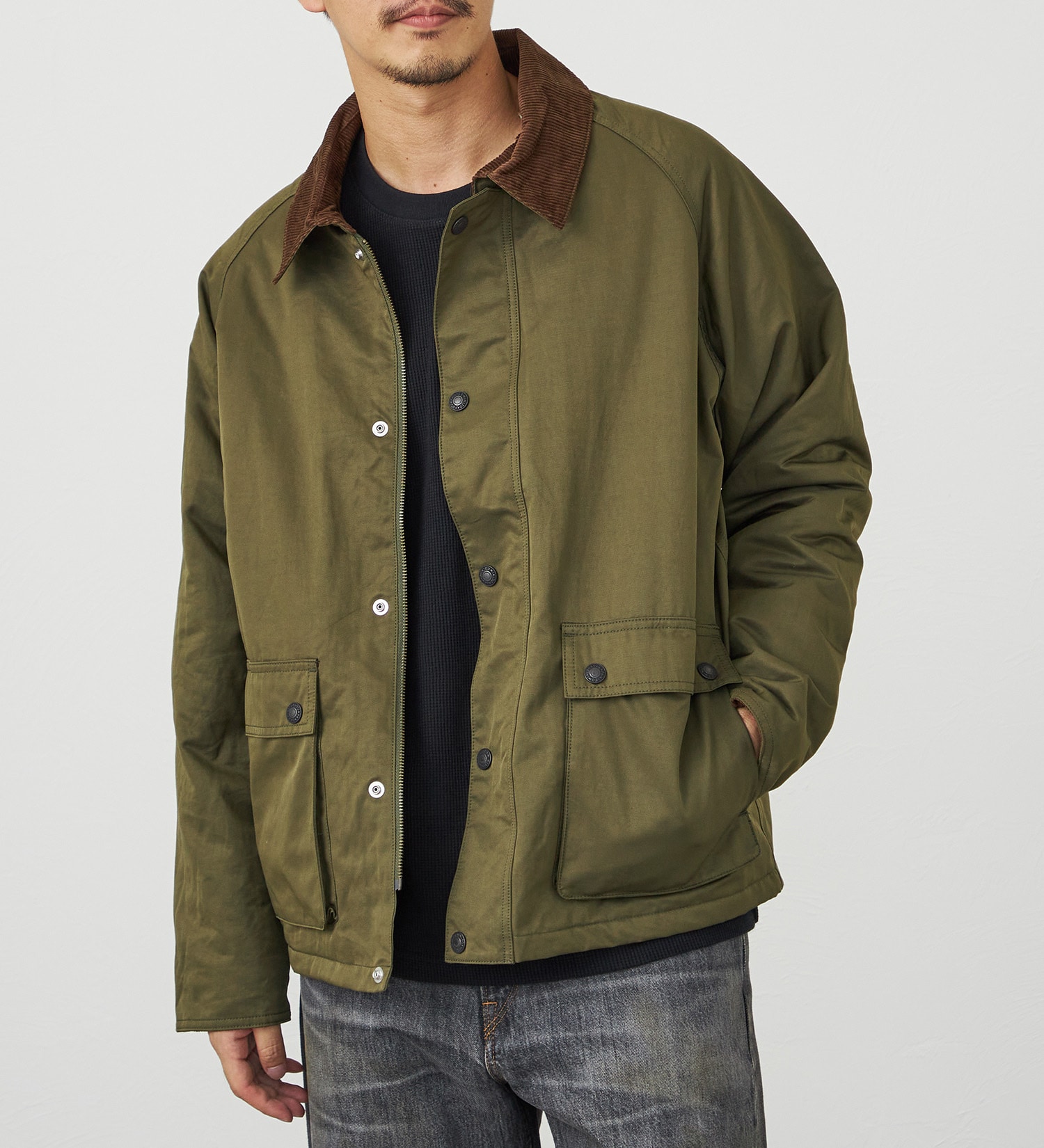 EDWIN(エドウイン)の【試着対象】ワークジャケット 中綿入り|ジャケット/アウター/カバーオール/メンズ|オリーブ