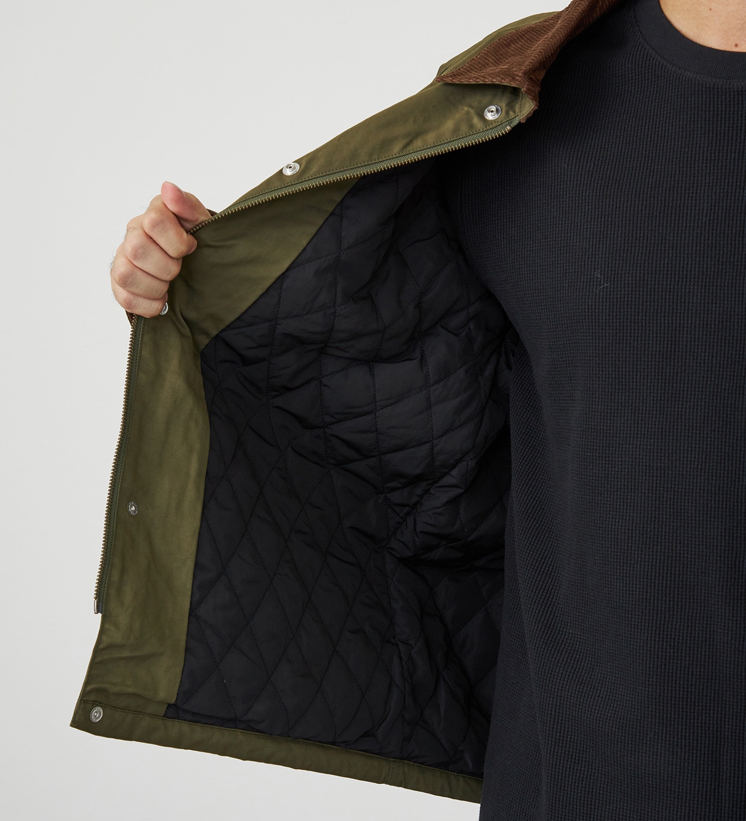 EDWIN(エドウイン)の【試着対象】ワークジャケット 中綿入り|ジャケット/アウター/カバーオール/メンズ|オリーブ