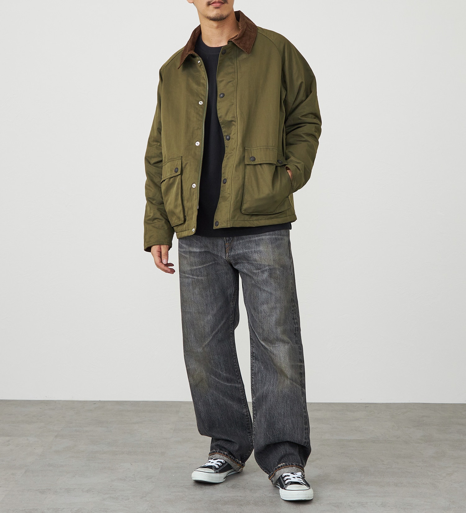 EDWIN(エドウイン)の【試着対象】ワークジャケット 中綿入り|ジャケット/アウター/カバーオール/メンズ|オリーブ