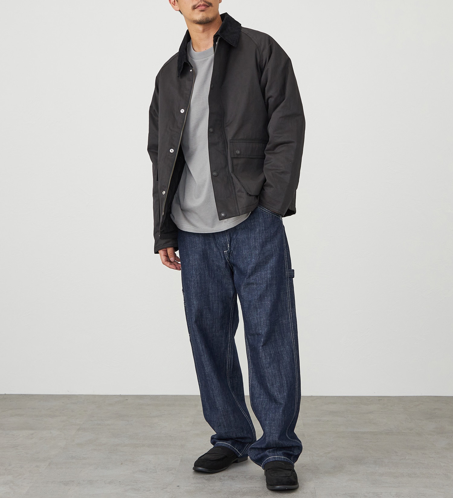 EDWIN(エドウイン)の【試着対象】ワークジャケット 中綿入り|ジャケット/アウター/カバーオール/メンズ|ブラック