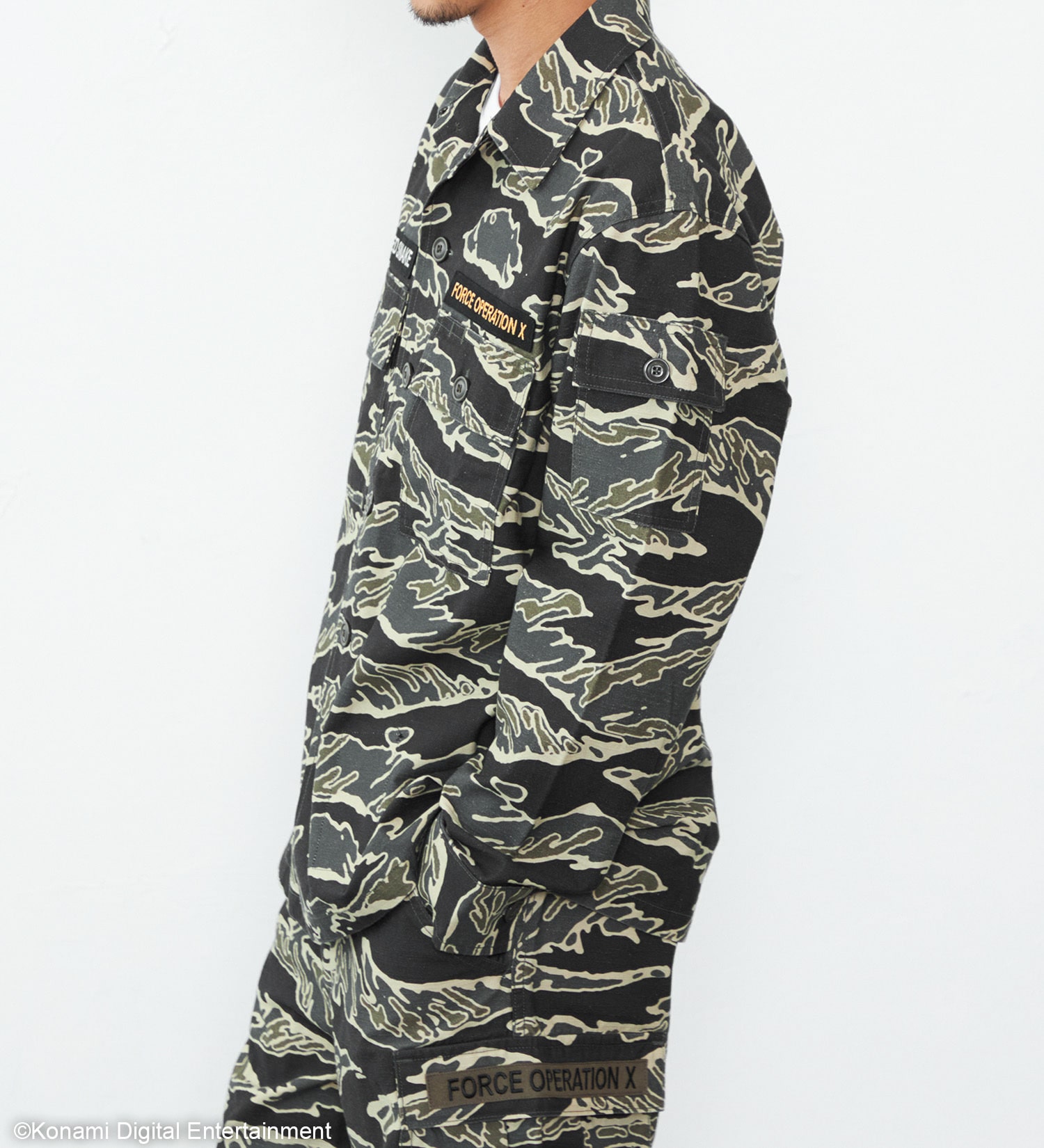 EDWIN(エドウイン)の【予約】【METAL GEAR SOLID Δ × EDWIN】TIGER STRIPE SHIRTS|トップス/シャツ/ブラウス/メンズ|アーミー