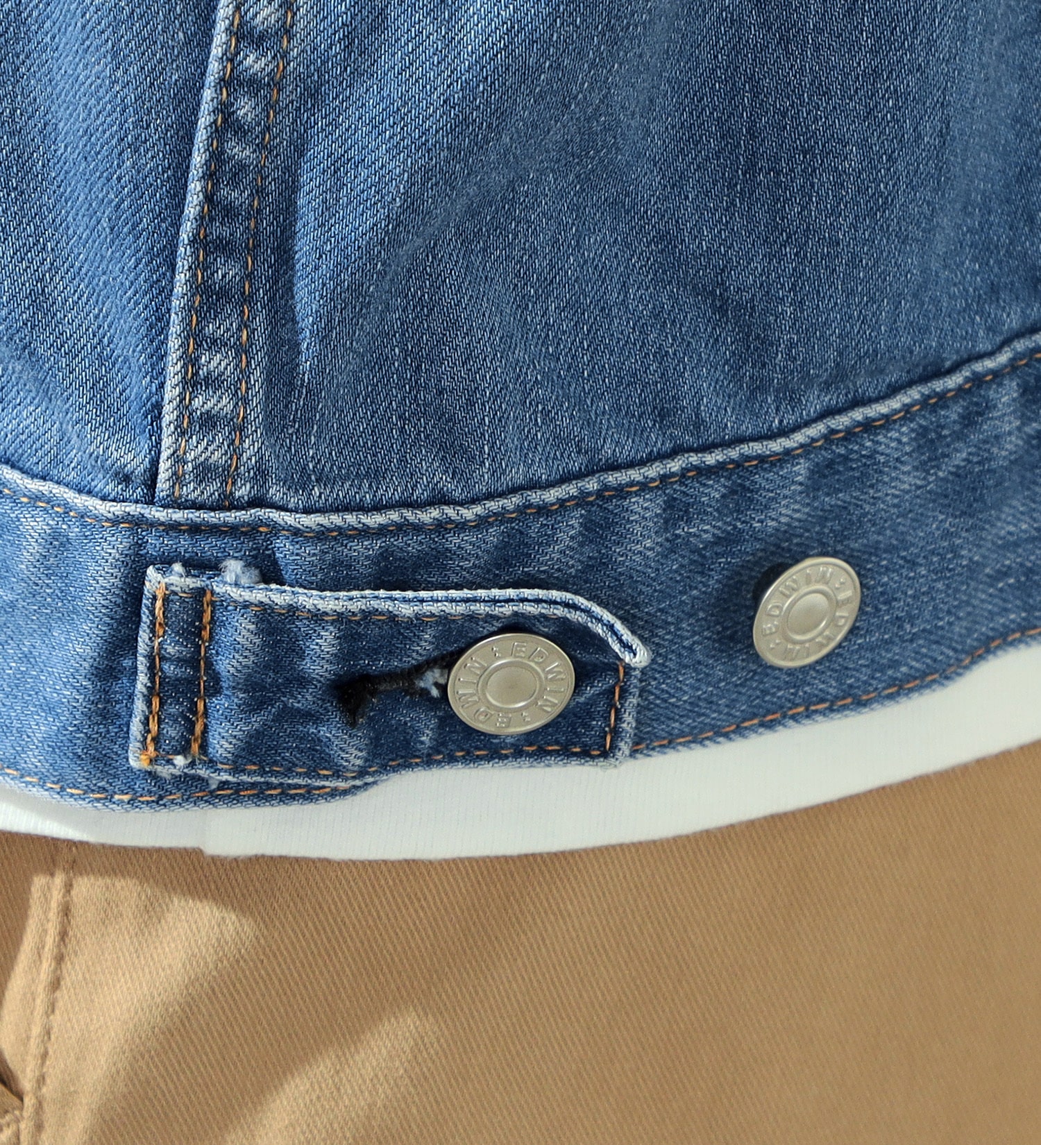 EDWIN(エドウイン)の【大きいサイズ】デニムジャケット Gジャン|ジャケット/アウター/デニムジャケット/メンズ|淡色ブルー
