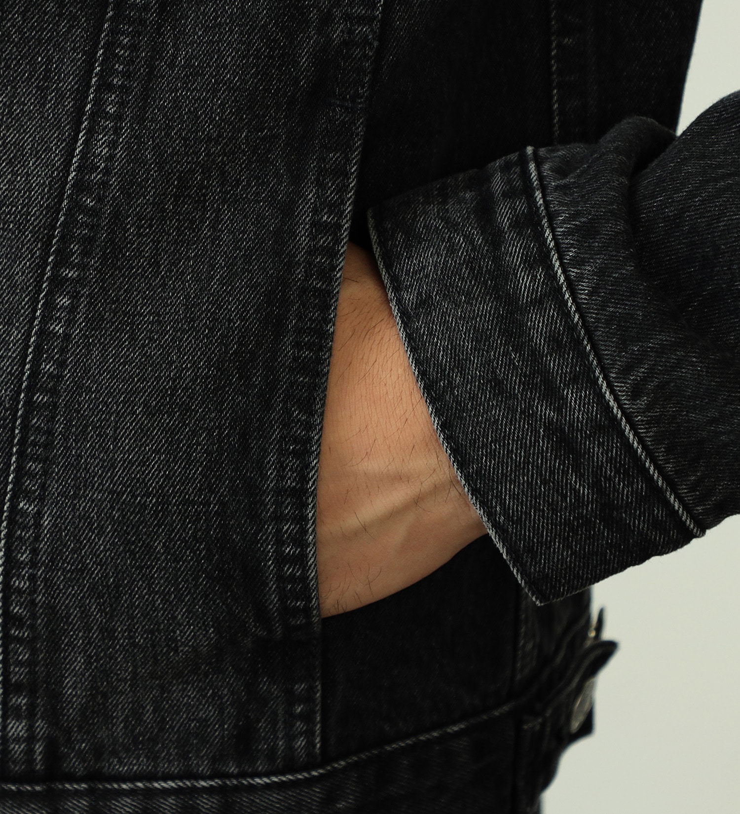 EDWIN(エドウイン)の【大きいサイズ】デニムジャケット Gジャン|ジャケット/アウター/デニムジャケット/メンズ|ブラックデニム