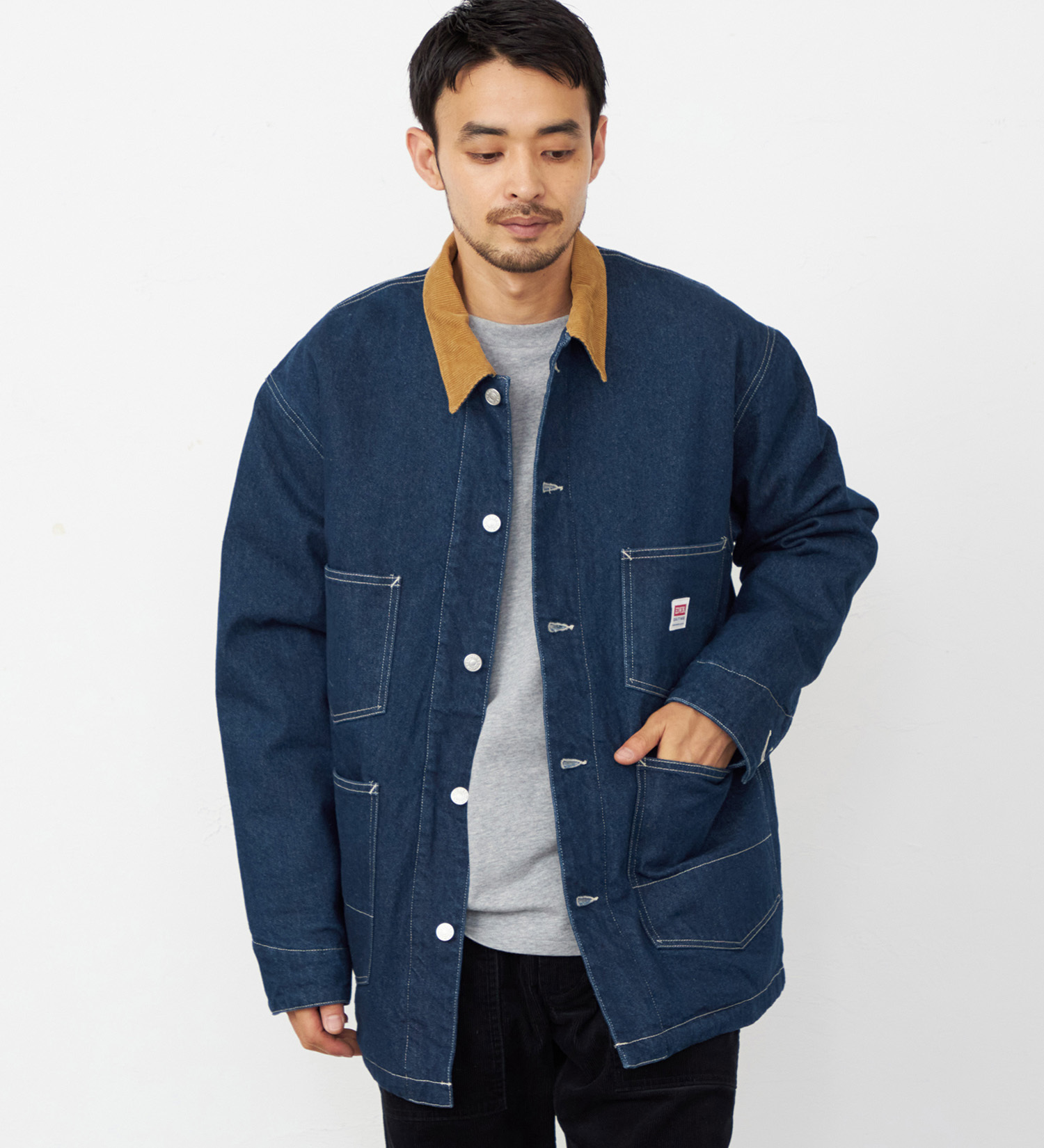 EDWIN(エドウイン)のカバーオール デニムジャケット ブランケット|ジャケット/アウター/デニムジャケット/メンズ|インディゴブルー