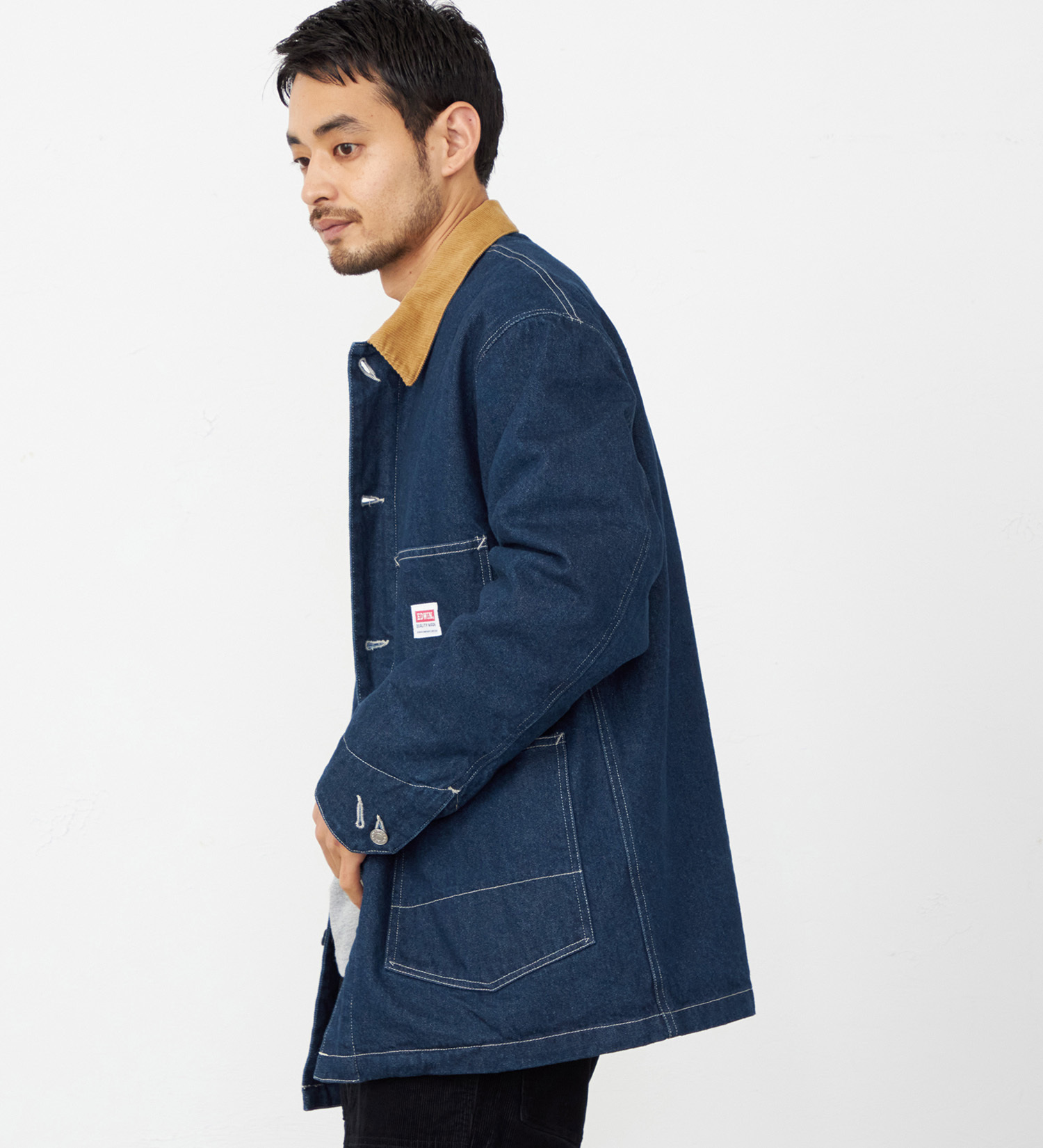 EDWIN(エドウイン)のカバーオール デニムジャケット ブランケット|ジャケット/アウター/デニムジャケット/メンズ|インディゴブルー