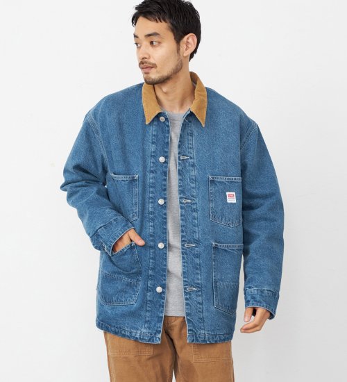 EDWIN(エドウイン)のカバーオール デニムジャケット ブランケット|ジャケット/アウター/デニムジャケット/メンズ|中色ブルー