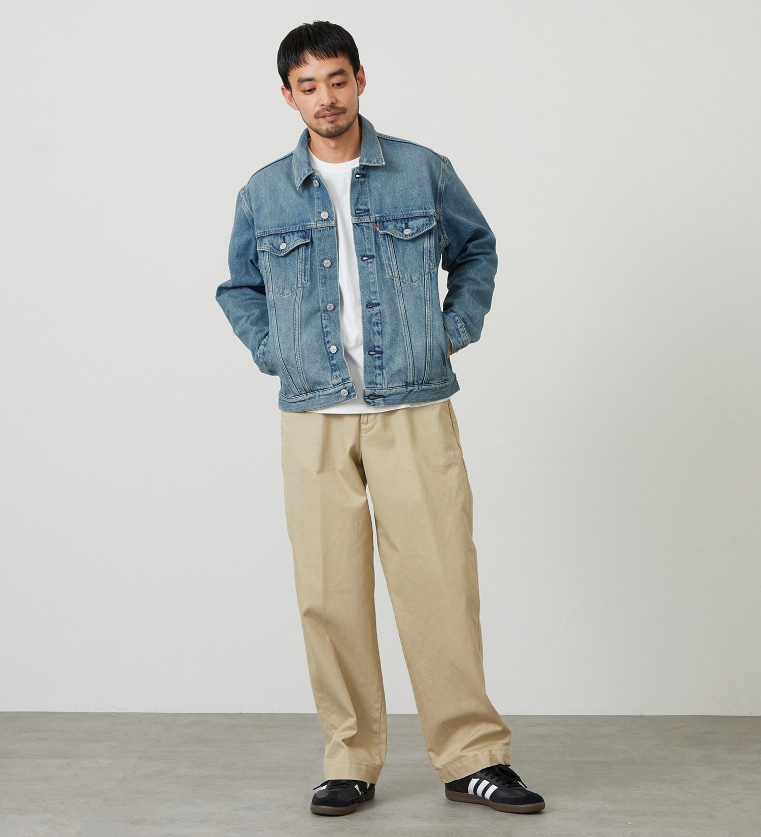 EDWIN(エドウイン)の【試着対象】デニムジャケット Gジャン|ジャケット/アウター/デニムジャケット/メンズ|淡色ブルー