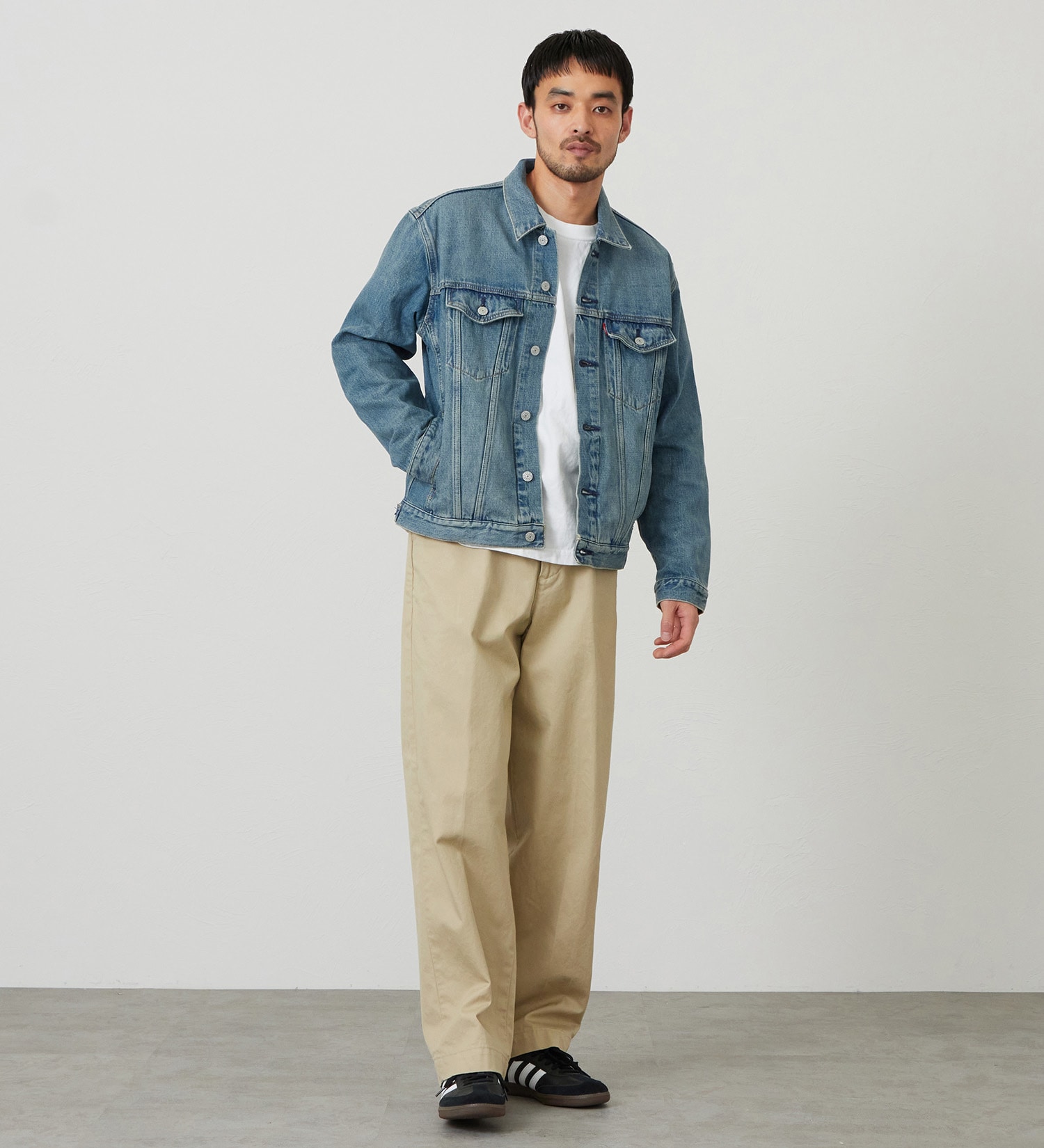 EDWIN(エドウイン)の【試着対象】デニムジャケット Gジャン|ジャケット/アウター/デニムジャケット/メンズ|淡色ブルー