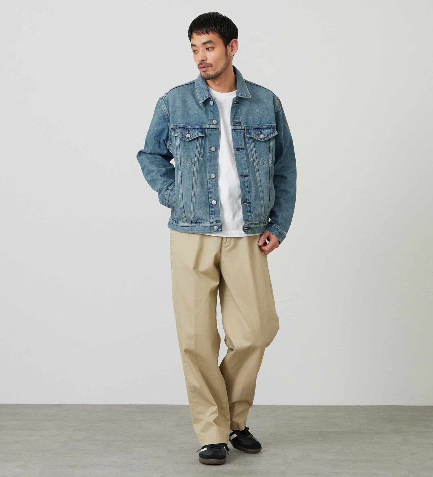 EDWIN(エドウイン)の【試着対象】デニムジャケット Gジャン|ジャケット/アウター/デニムジャケット/メンズ|淡色ブルー