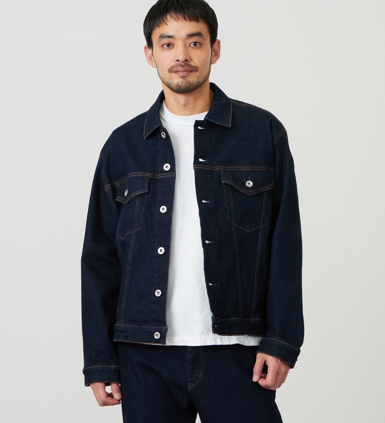 EDWIN(エドウイン)の【試着対象】ジャージーズ デニムジャケット Gジャン ストレッチ セットアップ|ジャケット/アウター/デニムジャケット/メンズ|インディゴブルー