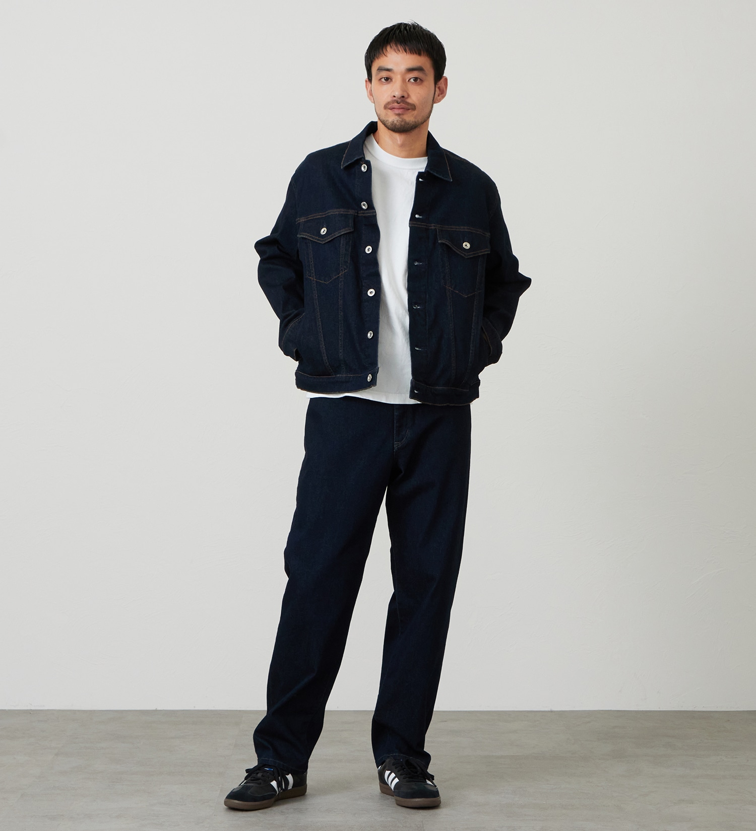 EDWIN(エドウイン)の【試着対象】ジャージーズ デニムジャケット Gジャン ストレッチ セットアップ|ジャケット/アウター/デニムジャケット/メンズ|インディゴブルー