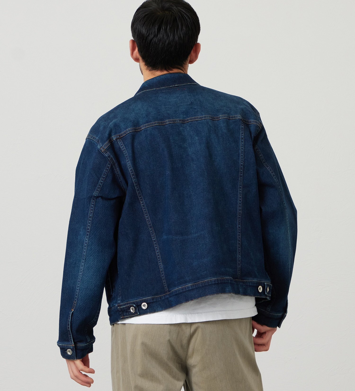 EDWIN(エドウイン)の【試着対象】ジャージーズ デニムジャケット Gジャン ストレッチ セットアップ|ジャケット/アウター/デニムジャケット/メンズ|濃色ブルー