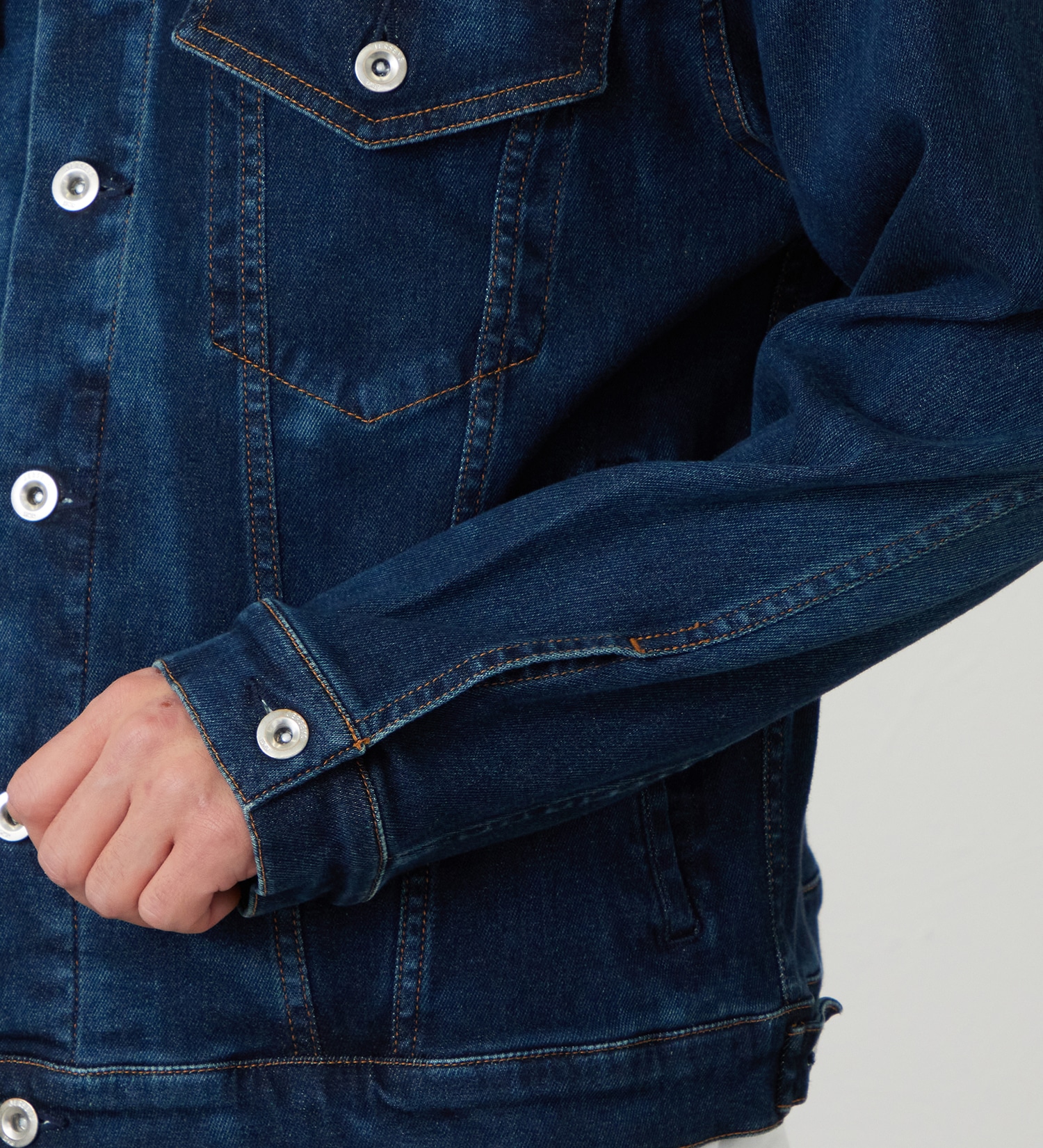 EDWIN(エドウイン)の【試着対象】ジャージーズ デニムジャケット Gジャン ストレッチ セットアップ|ジャケット/アウター/デニムジャケット/メンズ|濃色ブルー