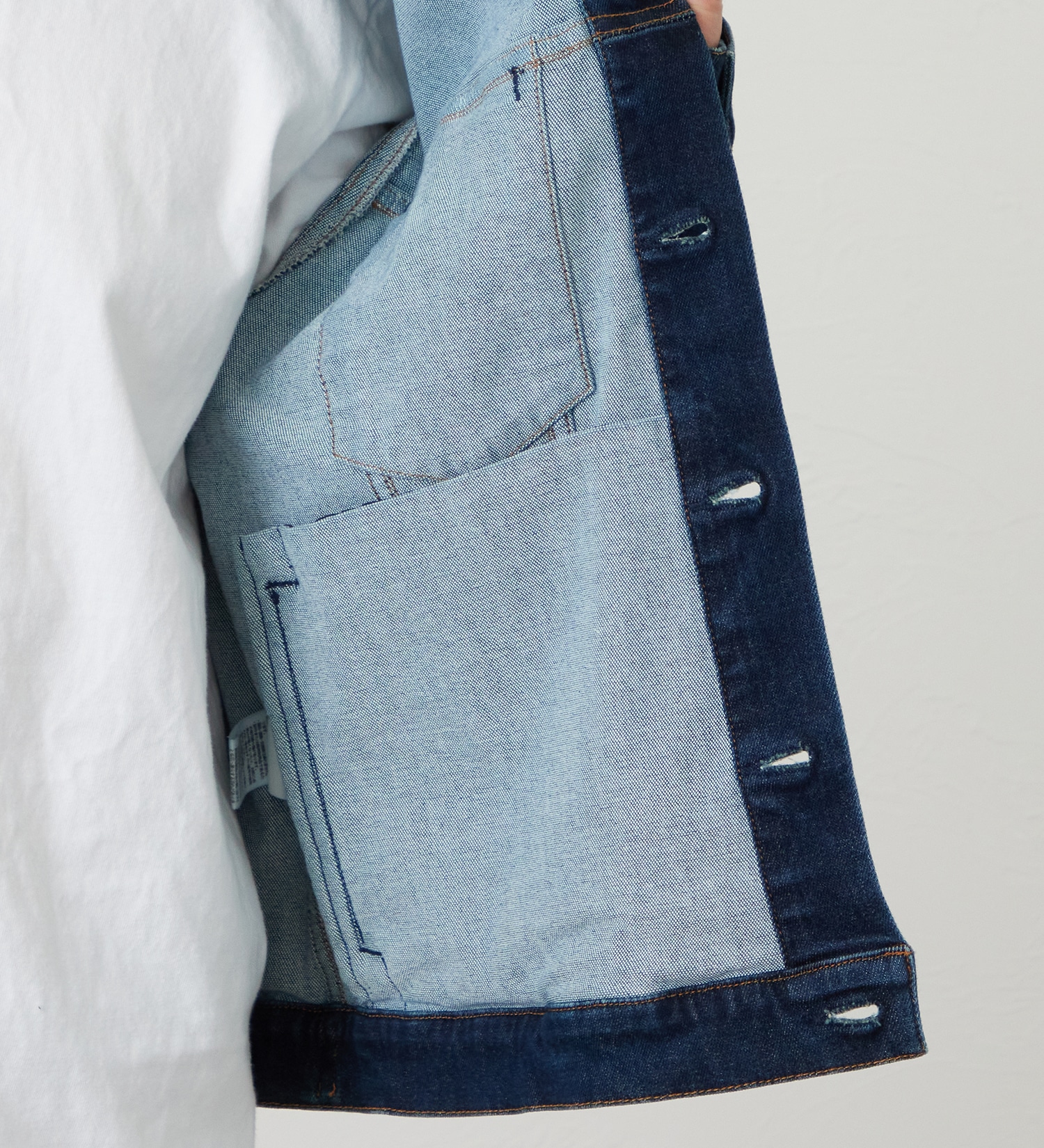 EDWIN(エドウイン)の【試着対象】ジャージーズ デニムジャケット Gジャン ストレッチ セットアップ|ジャケット/アウター/デニムジャケット/メンズ|濃色ブルー