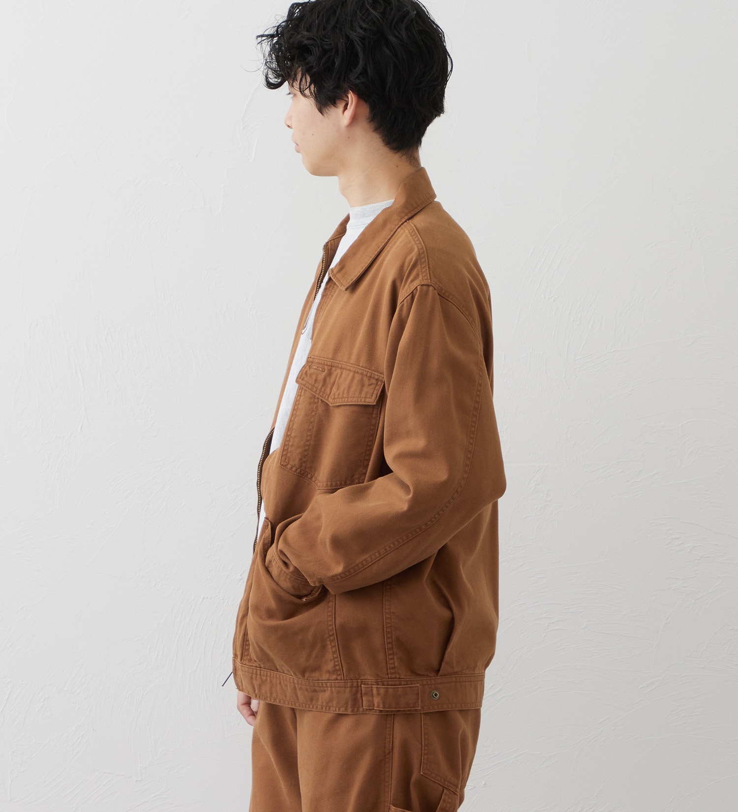 EDWIN(エドウイン)のZIP UP ワークジャケット|ジャケット/アウター/その他アウター/メンズ|ブラウン